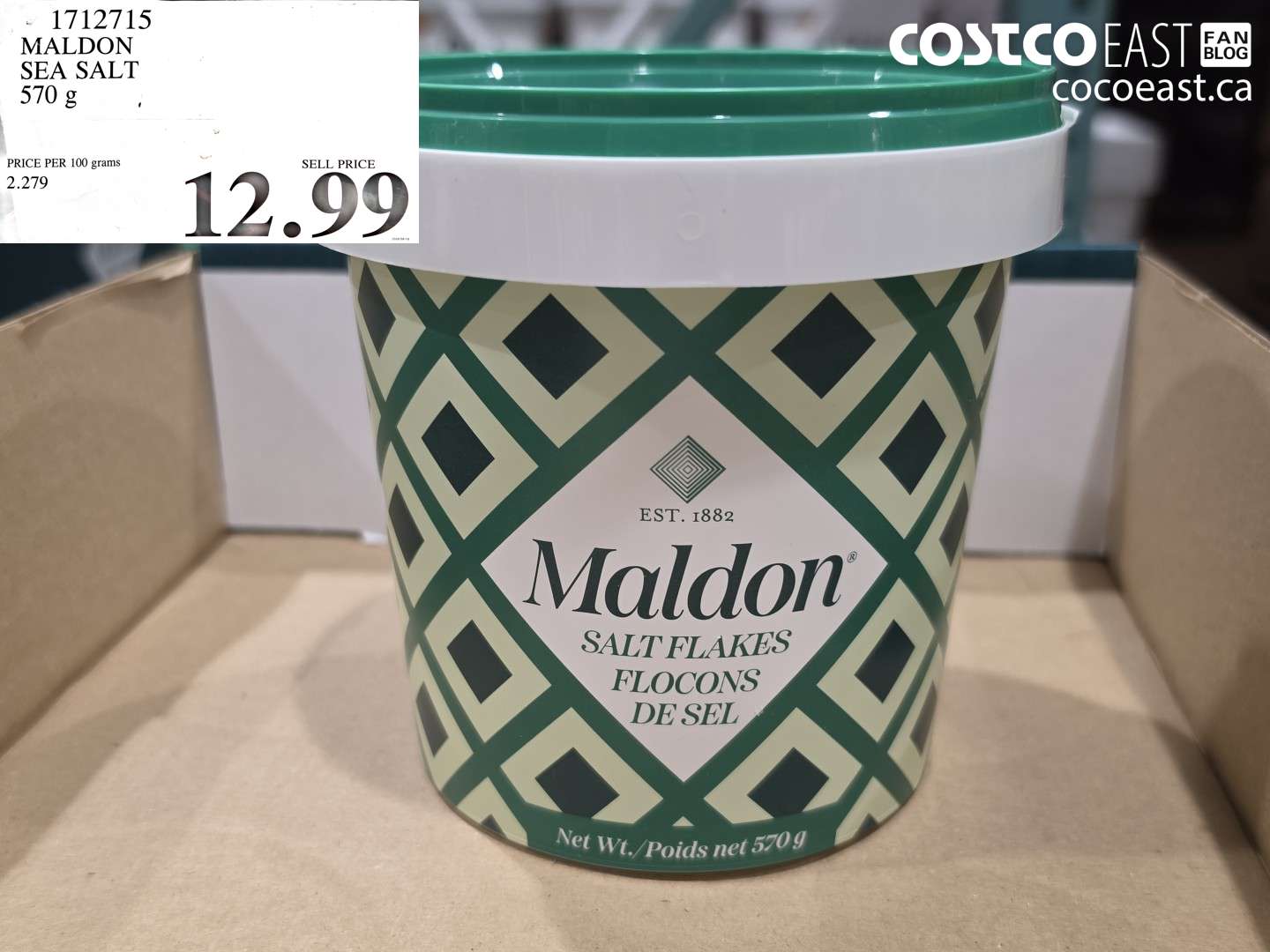 1712715 MALDON SEA SALT 570 G $12.99
