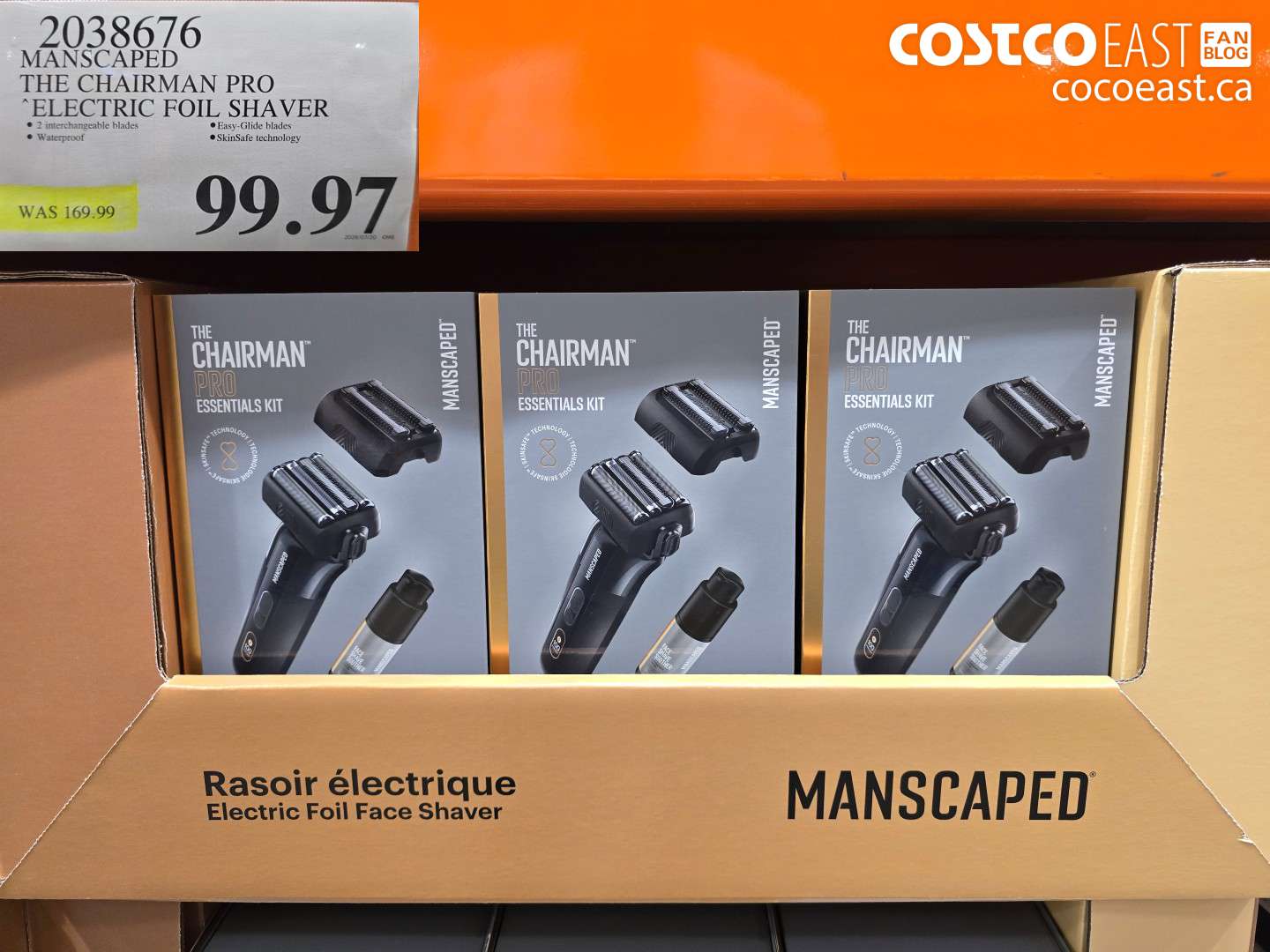 2038676 MANSCAPED THE CHAIRMAN PRO ELECTRIC FOIL SHAVER $99.97