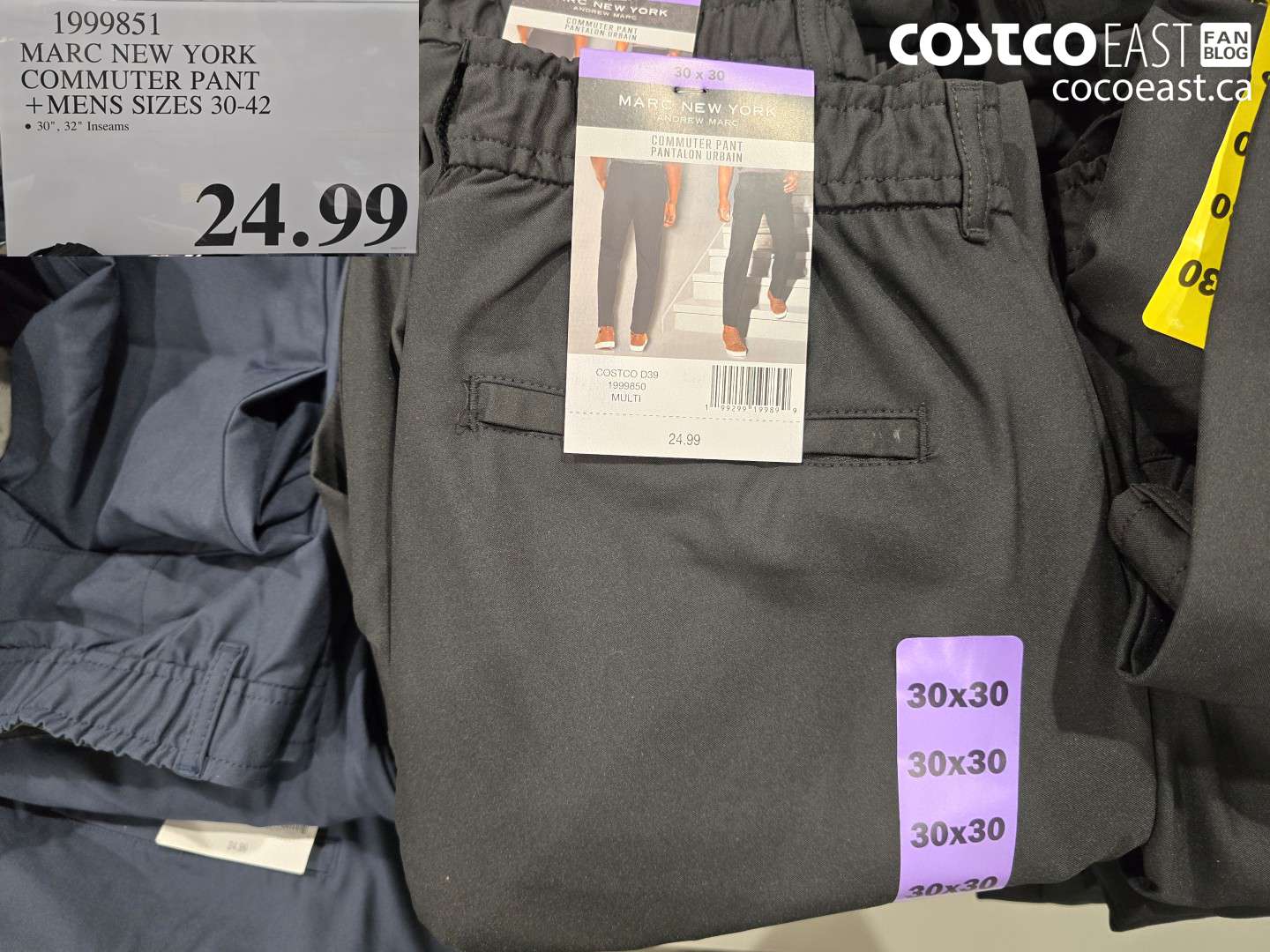 1999851 MARC NEW YORK COMMUTER PANT MENS SIZES 30-42 $24.99