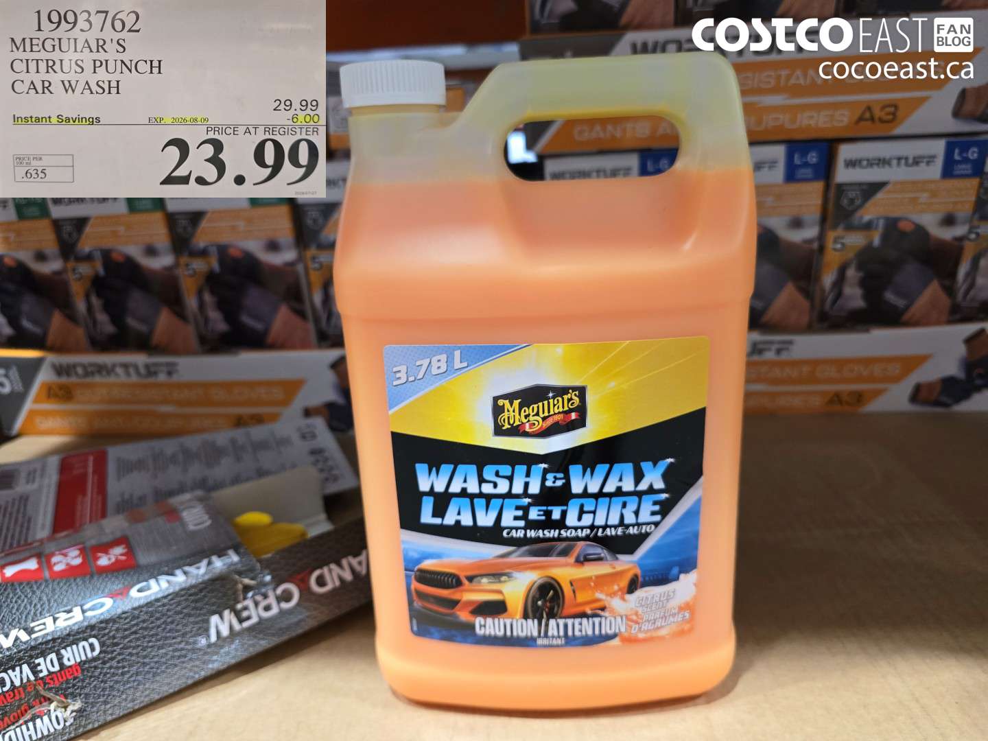 1993762 MEGUIAR'S CITRUS PUNCH CAR WASH ($6.00 INSTANT SAVINGS EXPIRES ON 2026-08-09) $23.99