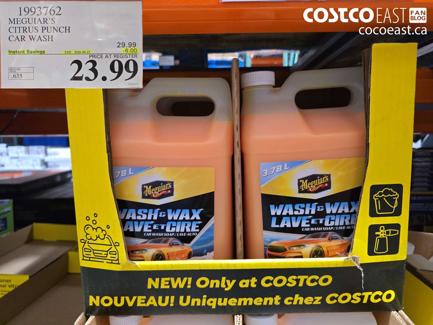 1993762 MEGUIAR'S CITRUS PUNCH CAR WASH ($6.00 INSTANT SAVINGS EXPIRES ON 2026-08-23) $23.99