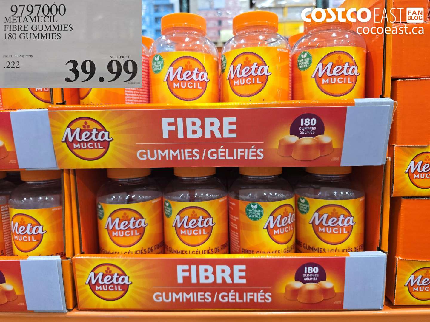 9797000 METAMUCIL FIBRE GUMMIES 180 GUMMIES $39.99