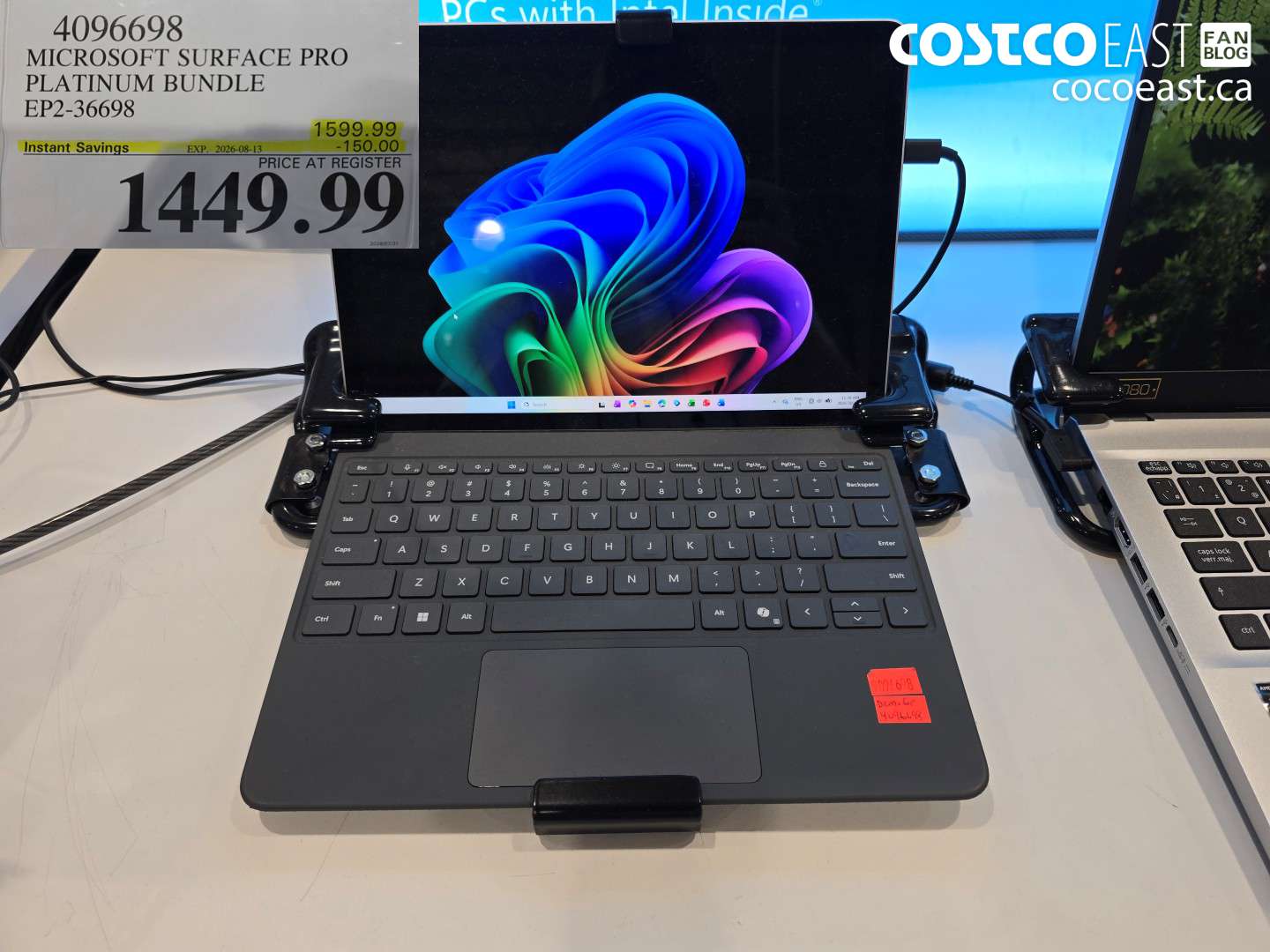4096698 MICROSOFT SURFACE PRO PLATINUM BUNDLE EP2-36698 ($150.00 INSTANT SAVINGS EXPIRES ON 2026-08-13) $1449.99