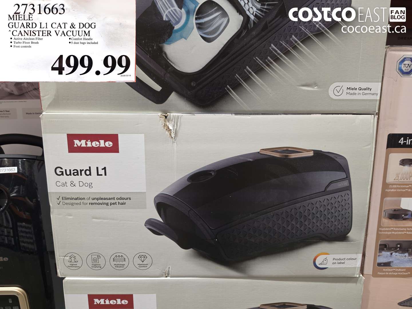 2731663 MIELE GUARD L1 CAT & DOG CANISTER VACUUM $499.99
