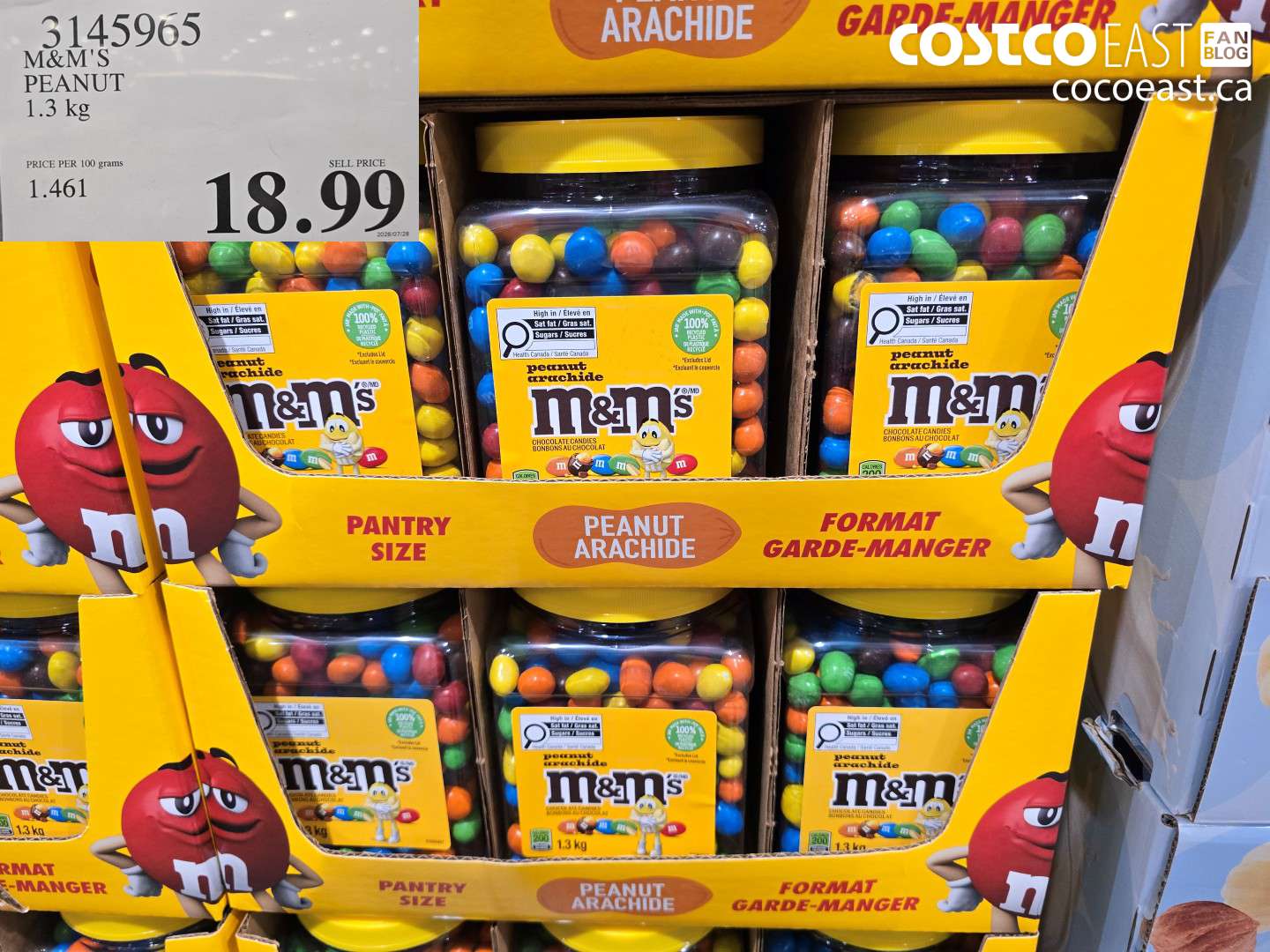 3145965 M&M'S PEANUT 1.3 KG $18.99