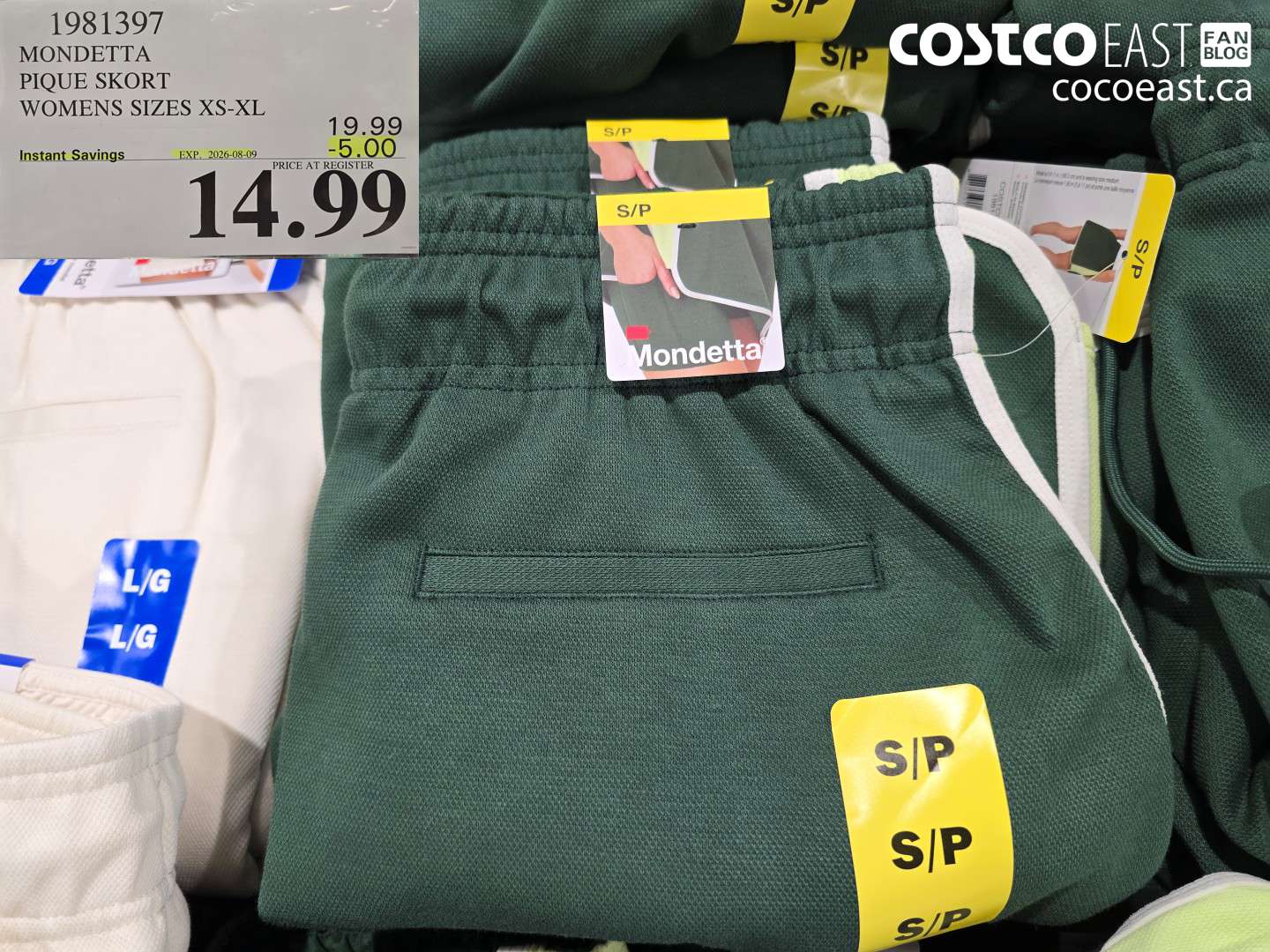 1981397 MONDETTA PIQUE SKORT WOMENS SIZES XS-XL ($5.00 INSTANT SAVINGS EXPIRES ON 2026-08-09) $14.99