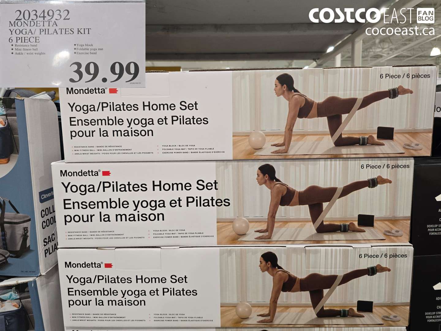 2034932 MONDETTA YOGA/ PILATES KIT 6 PIECE $39.99
