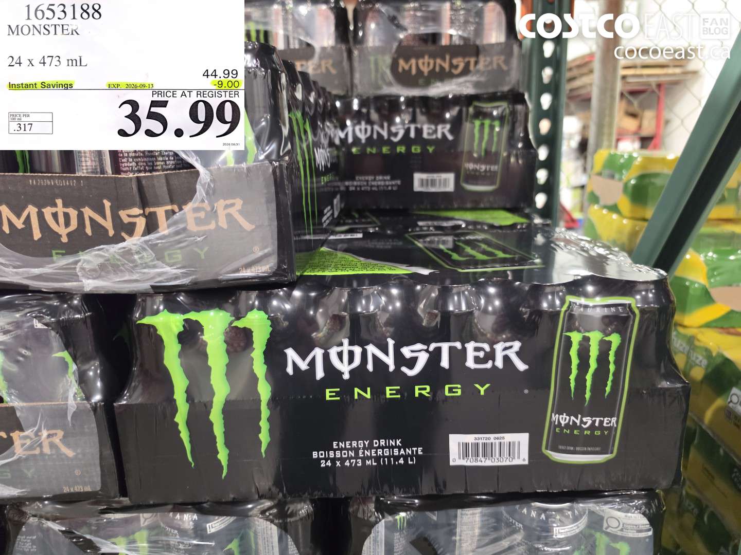 1653188 MONSTER 24 X 473 ML ($9.00 INSTANT SAVINGS EXPIRES ON 2026-09-13) $35.99
