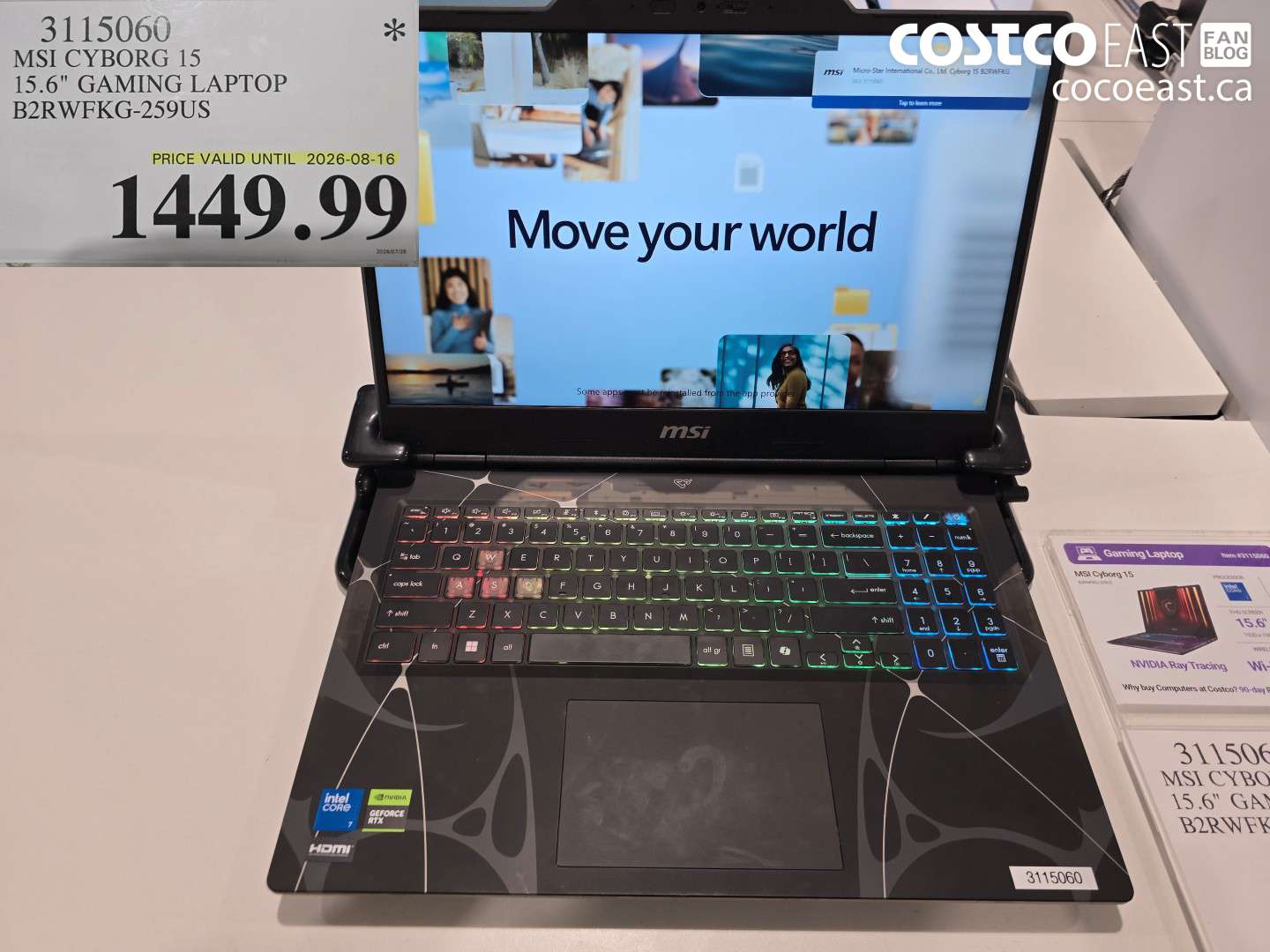 3115060 MSI CYBORG 15 15.6