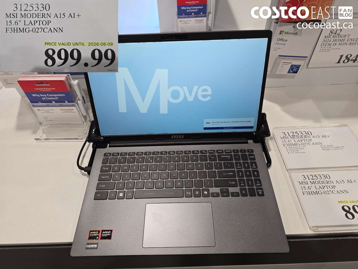 3125330 MSI MODERN A15 AI+ 15.6