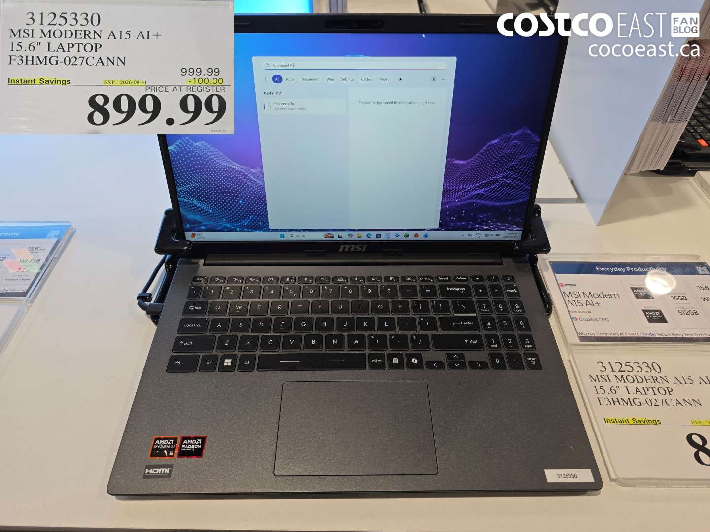 3125330 MSI MODERN A15 AI+ 15.6