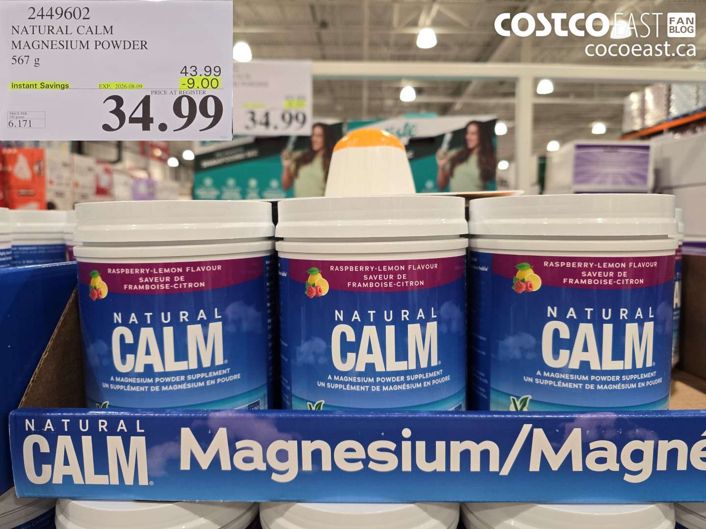 2449602 NATURAL CALM MAGNESIUM POWDER 567 G ($9.00 INSTANT SAVINGS EXPIRES ON 2026-08-09) $34.99
