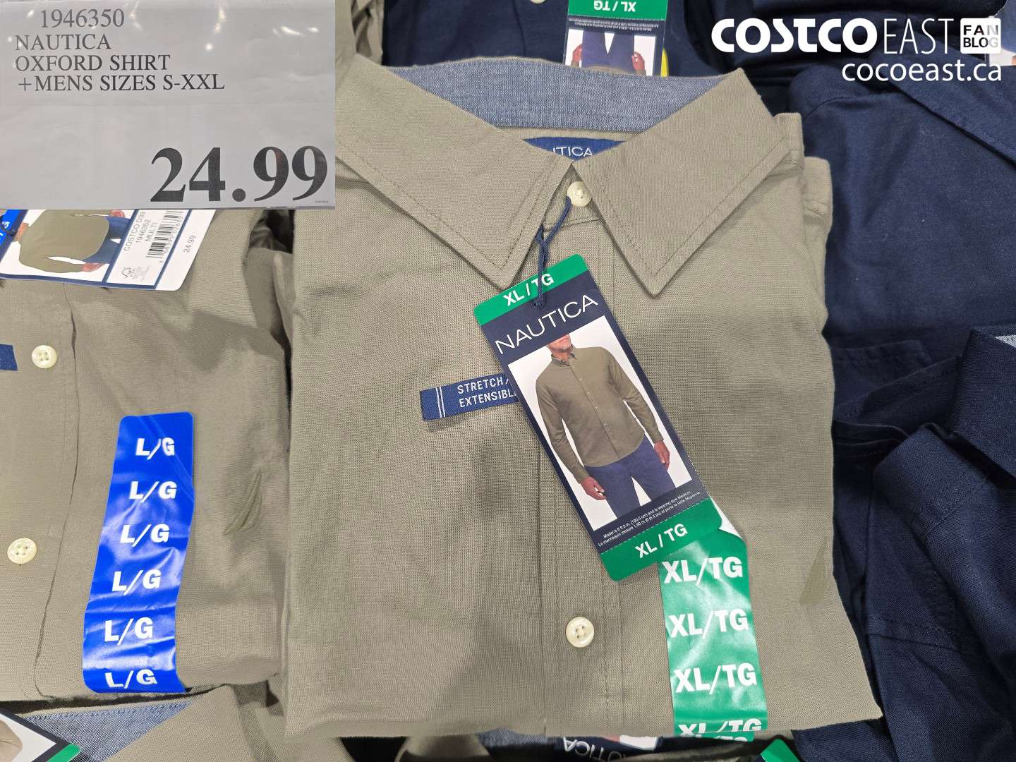 1946350 NAUTICA OXFORD SHIRT + MENS SIZES S-XXL $24.99
