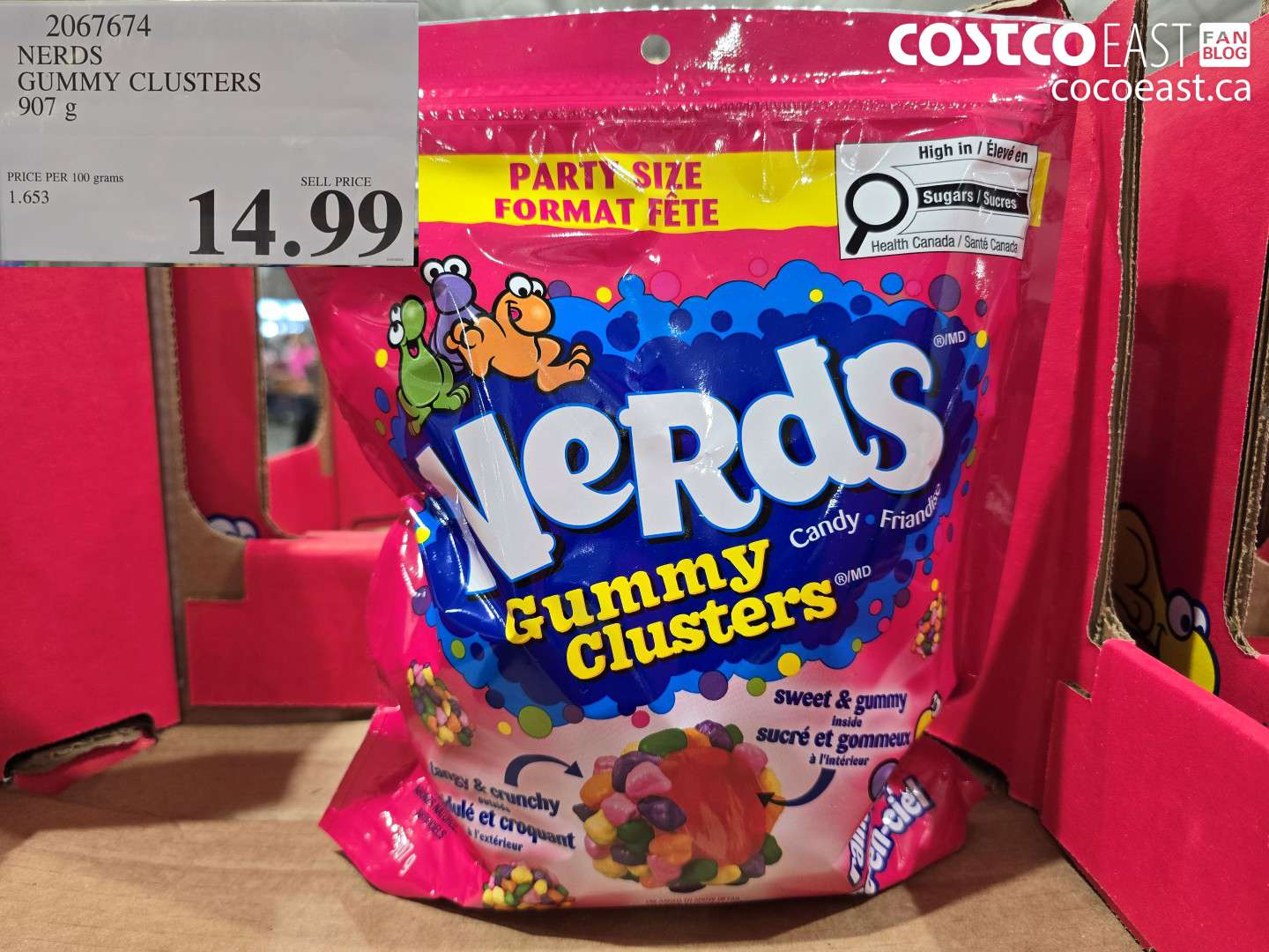 2067674 NERDS GUMMY CLUSTERS 907 G $14.99