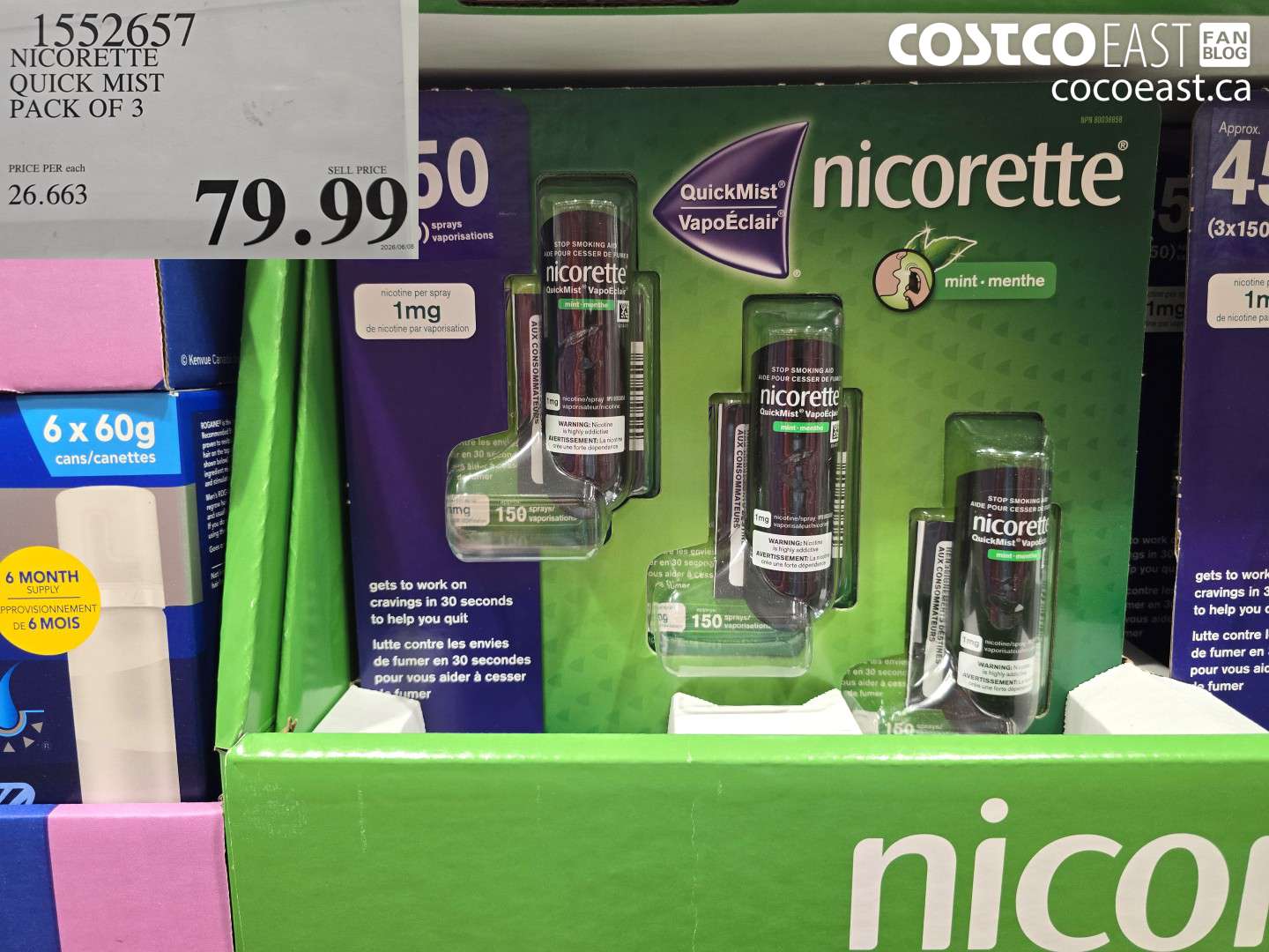 1552657 NICORETTE QUICK MIST PACK OF 3 $79.99