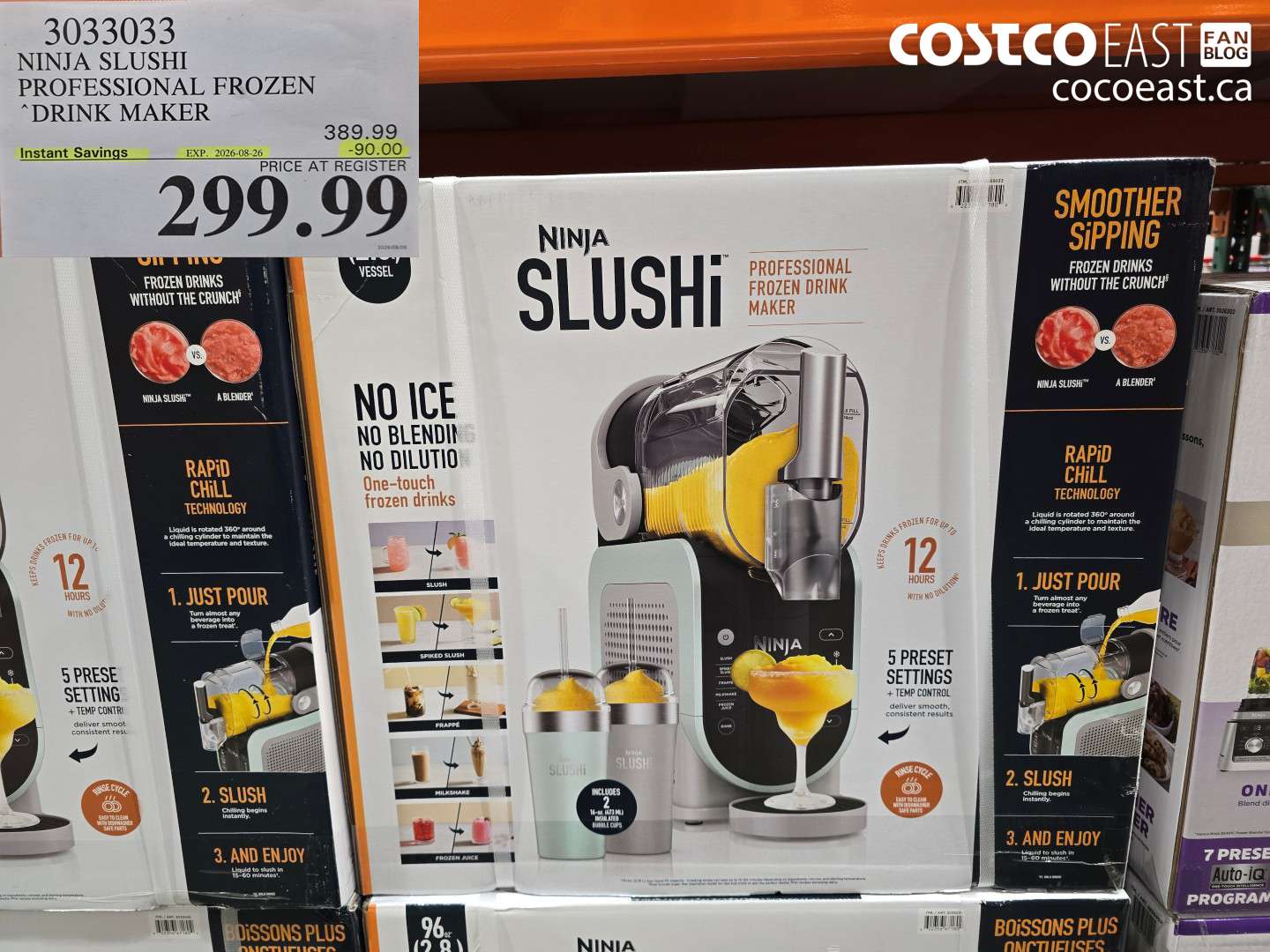 3033033 NINJA SLUSHI PROFESSIONAL FROZEN DRINK MAKER ($90.00 INSTANT SAVINGS EXPIRES ON 2026-08-26) $299.99