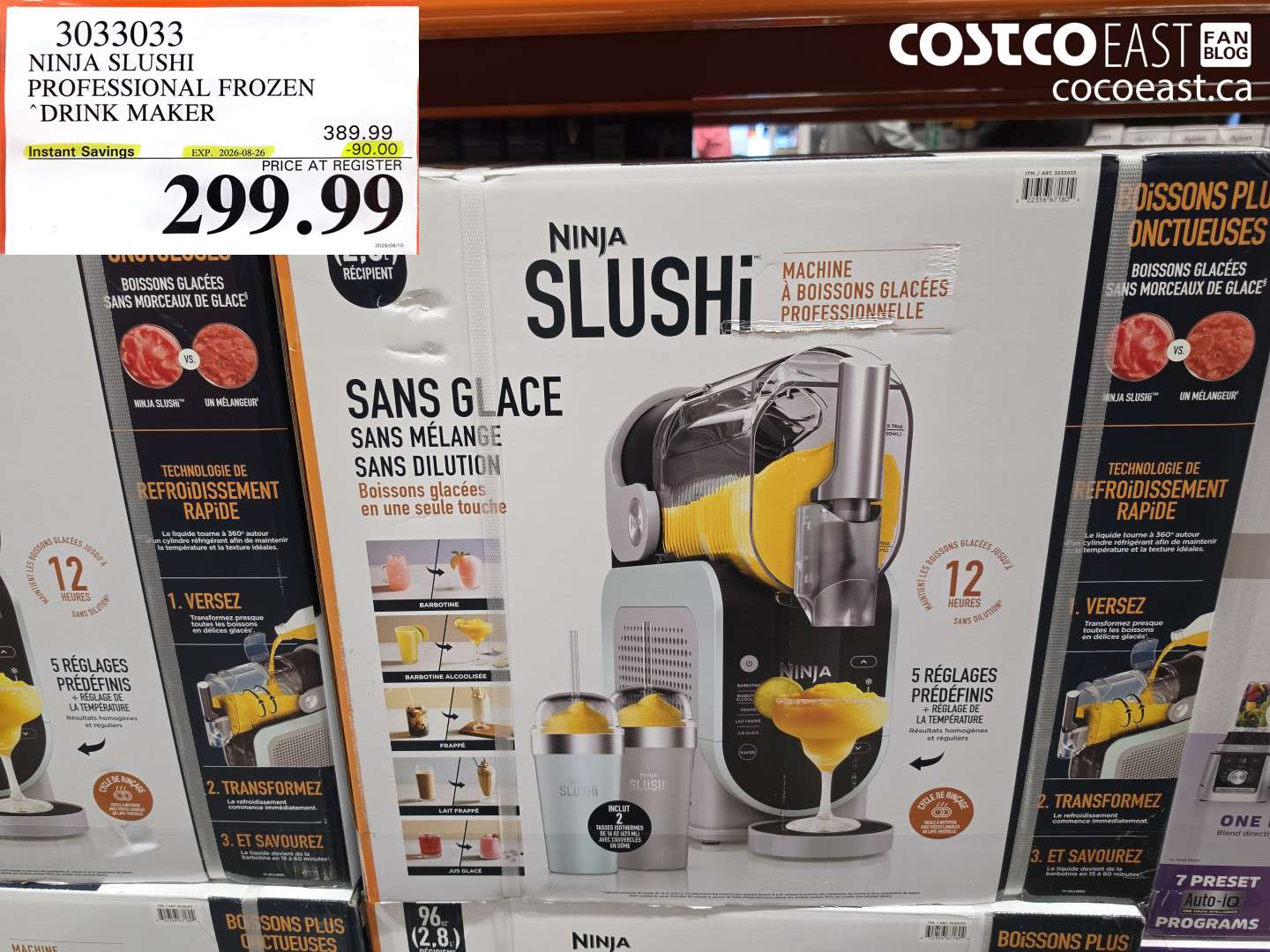 3033033 NINJA SLUSHI PROFESSIONAL FROZEN DRINK MAKER ($90.00 INSTANT SAVINGS EXPIRES ON 2026-08-26) $299.99