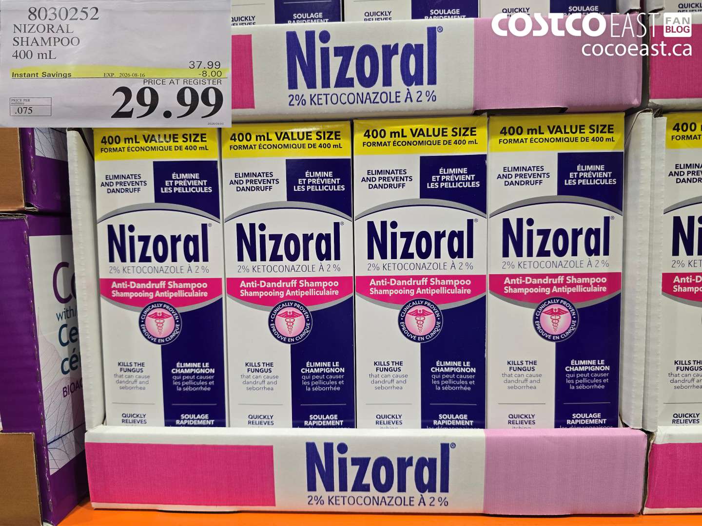 8030252 NIZORAL SHAMPOO 400 ML ($8.00 INSTANT SAVINGS EXPIRES ON 2026-08-16) $29.99