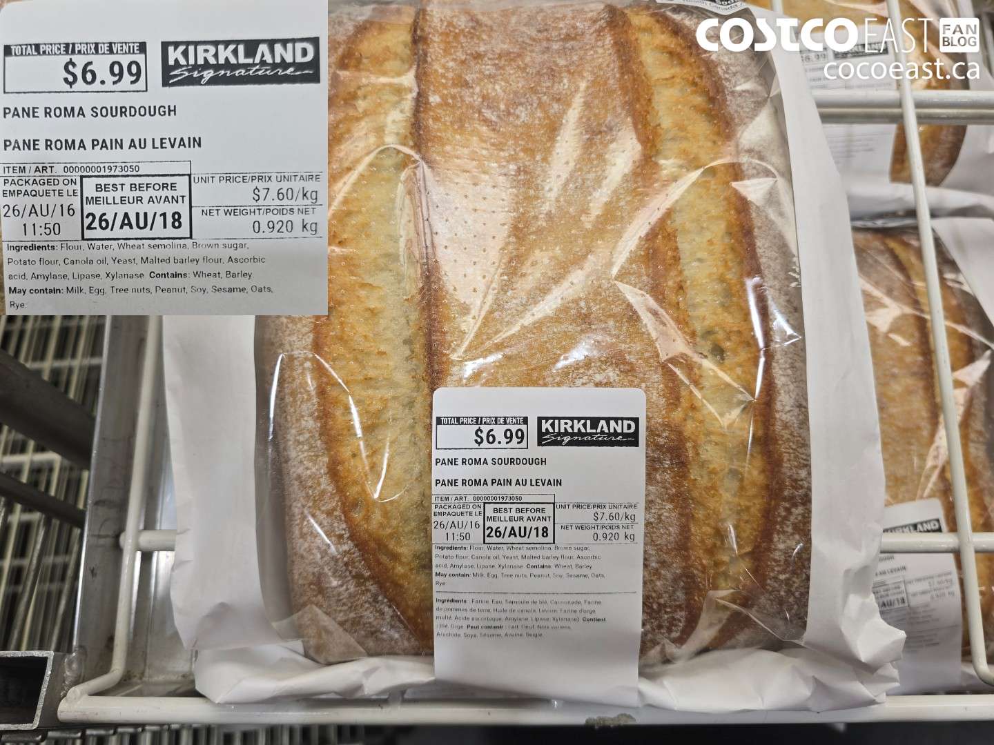 1973050 PANE ROMA SOURDOUGH $6.99