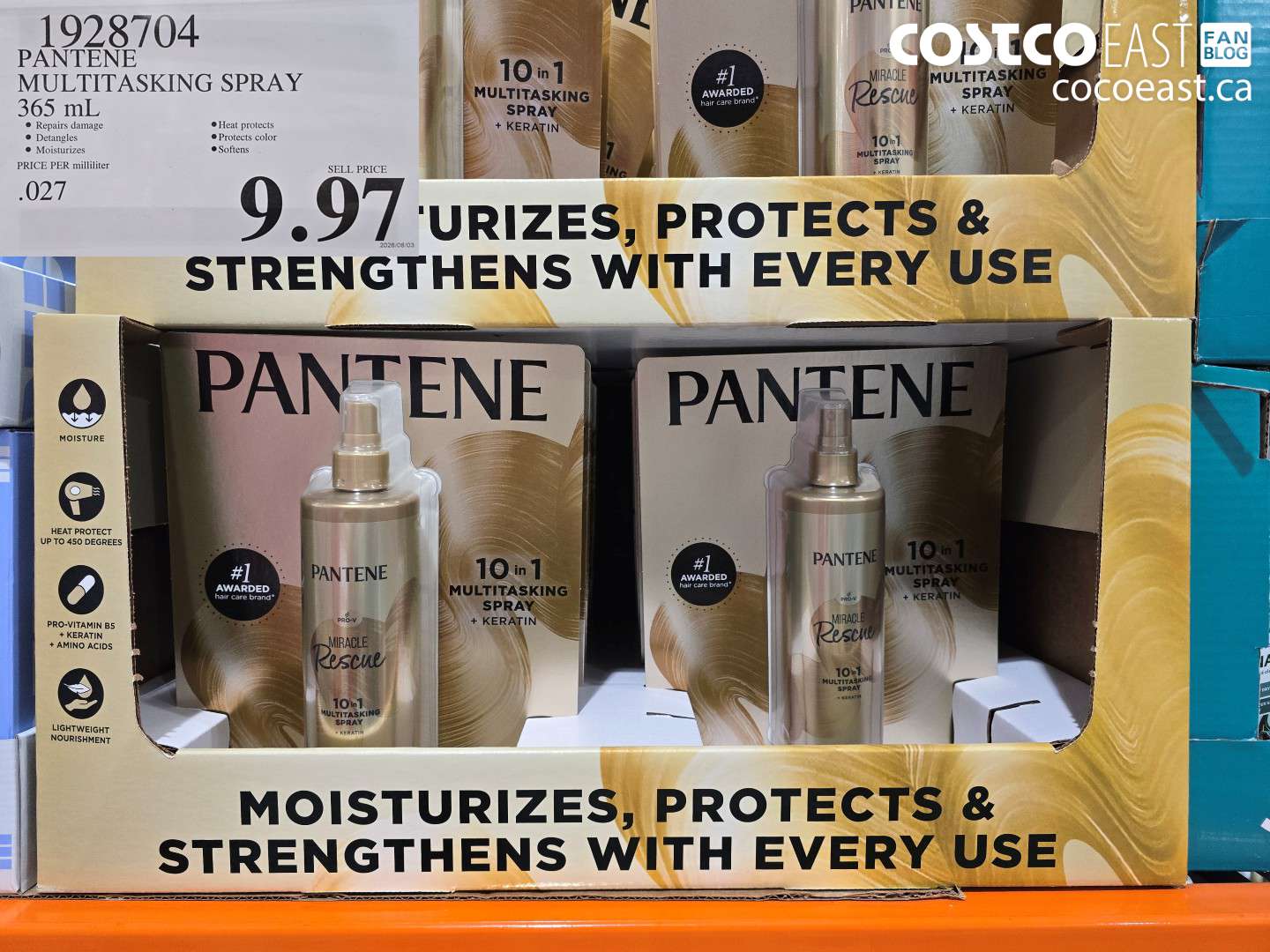 1928704 PANTENE MULTITASKING SPRAY 365 ML $9.97