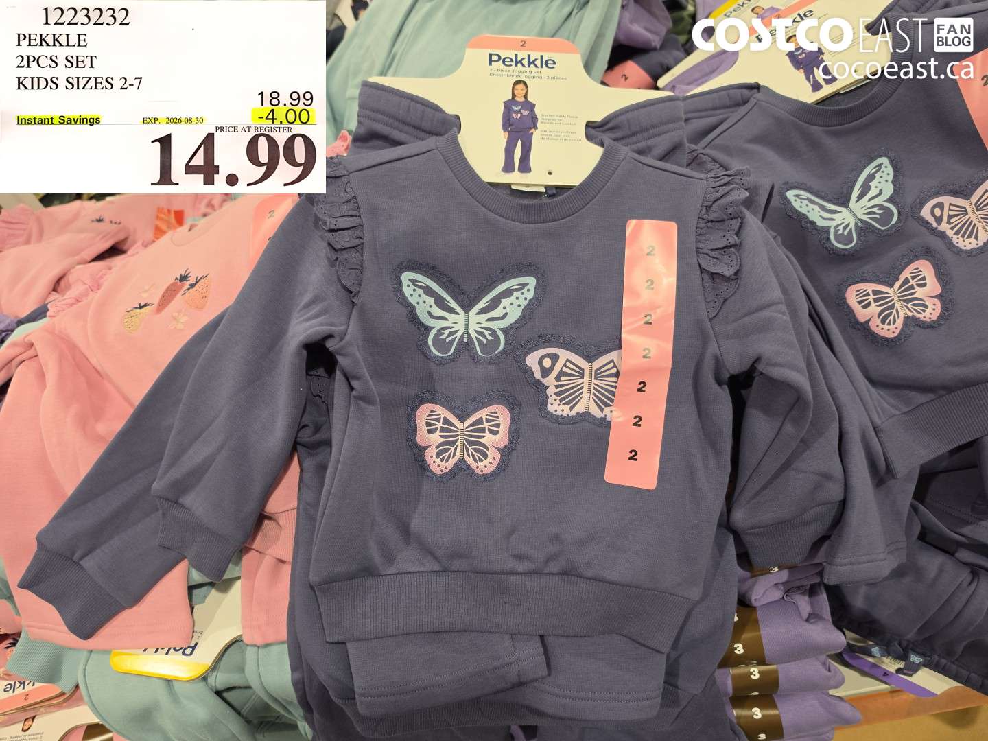 1223232 PEKKLE 2PCS SET KIDS SIZES 2-7 ($4.00 INSTANT SAVINGS EXPIRES ON 2026-08-30) $14.99