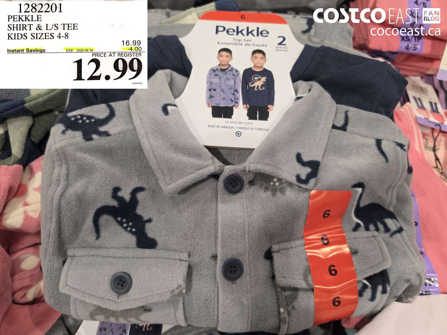 1282201 PEKKLE SHIRT & L/S TEE KIDS SIZES 4-8 ($4.00 INSTANT SAVINGS EXPIRES ON 2026-08-30) $12.99