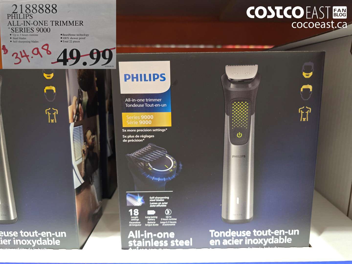 2188888 PHILIPS ALL-IN-ONE TRIMMER SERIES 9000 $34.98