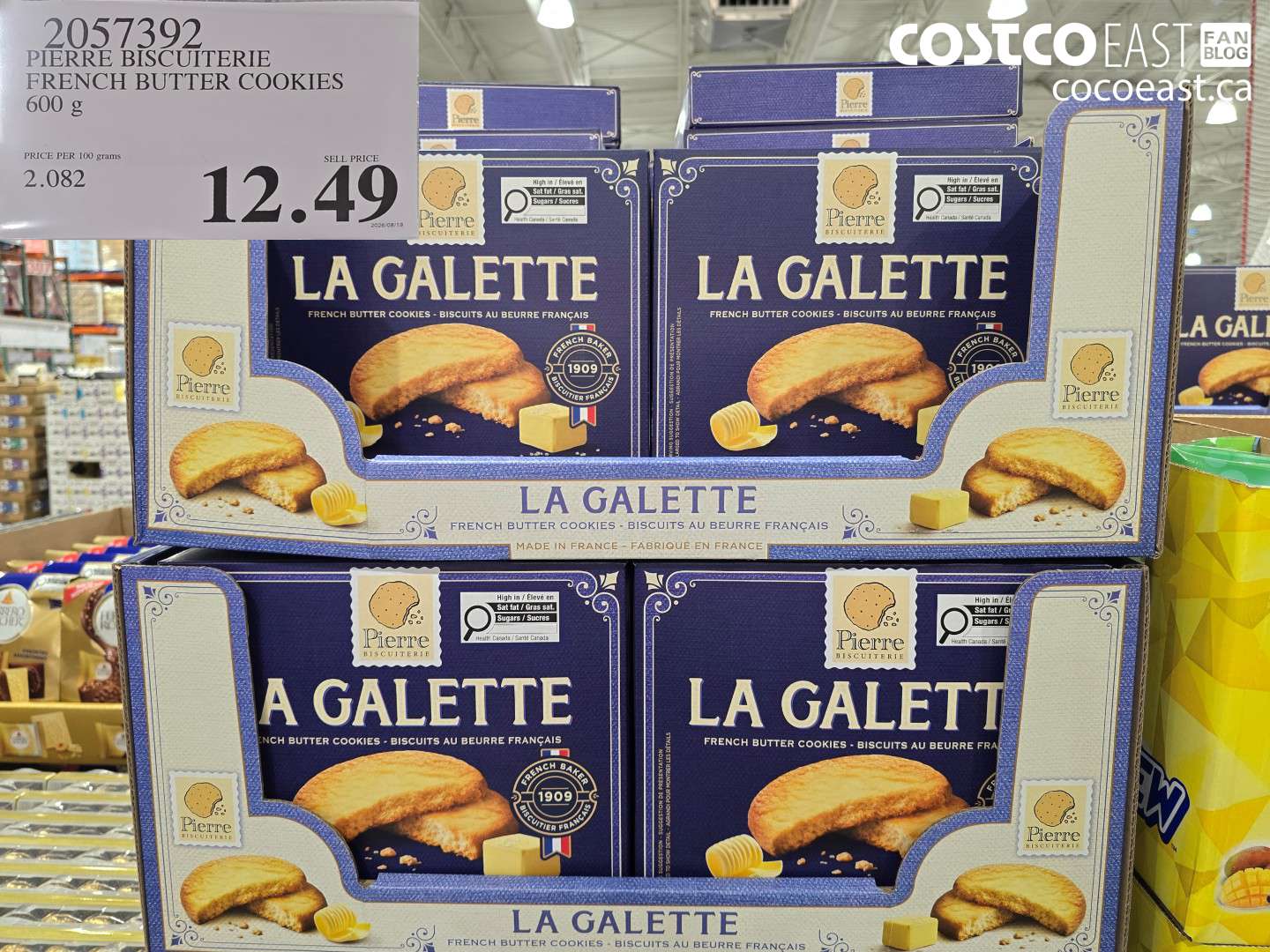 2057392 PIERRE BISCUITERIE FRENCH BUTTER COOKIES 600 G $12.49
