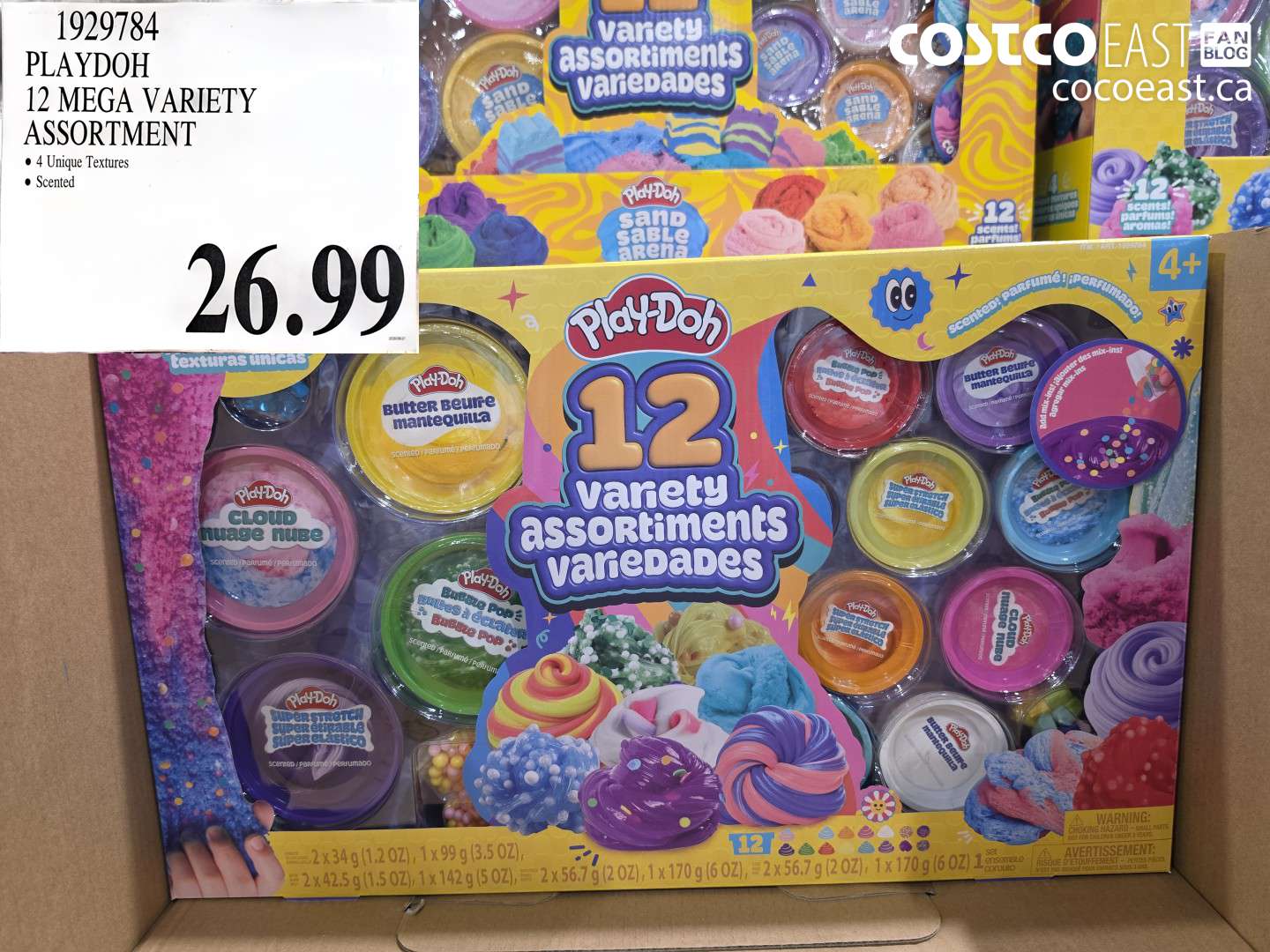 1929784 PLAYDOH 12 MEGA VARIETY ASSORTMENT $26.99