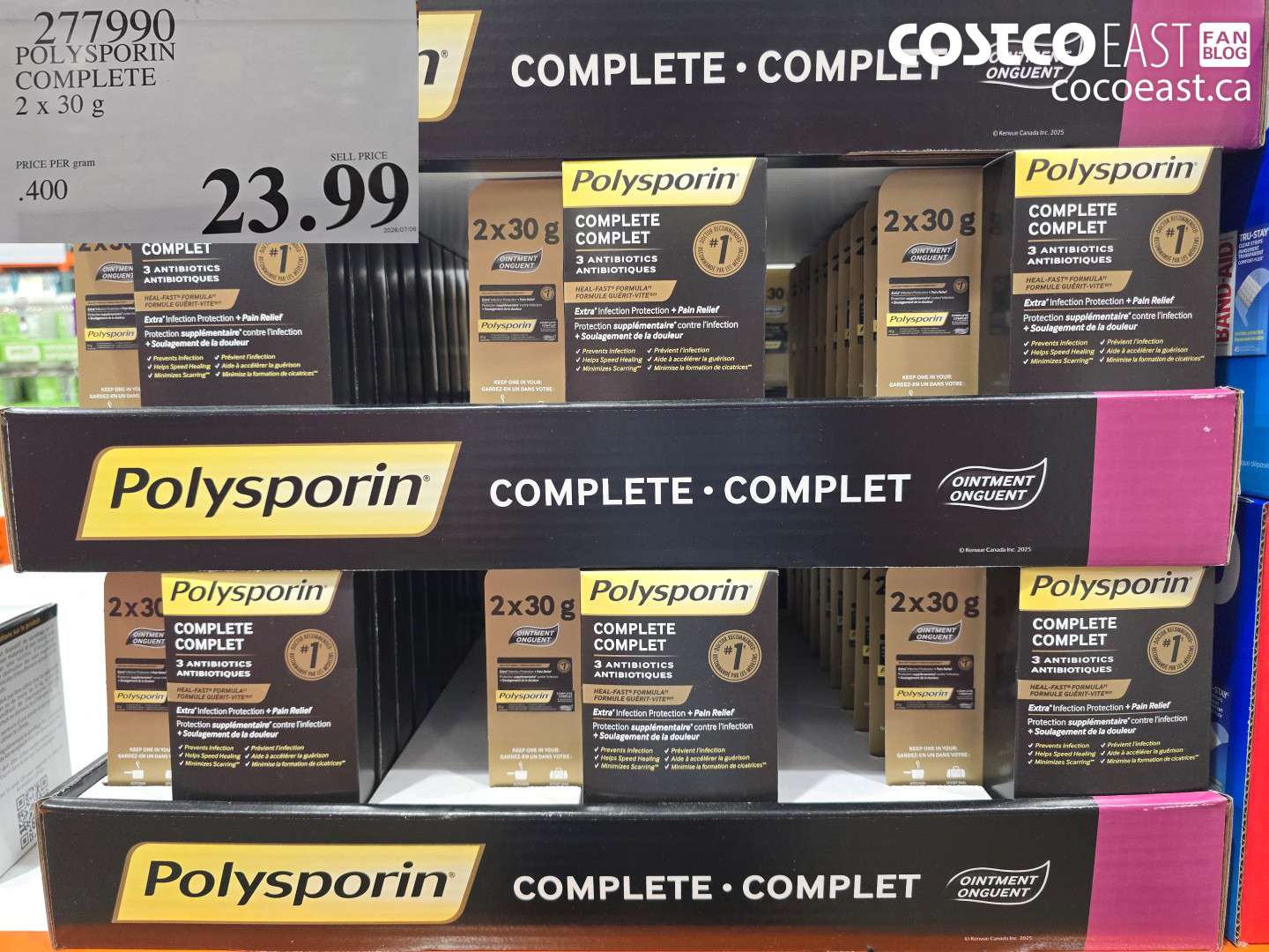 277990 POLYSPORIN COMPLETE 2 X 30 G $23.99