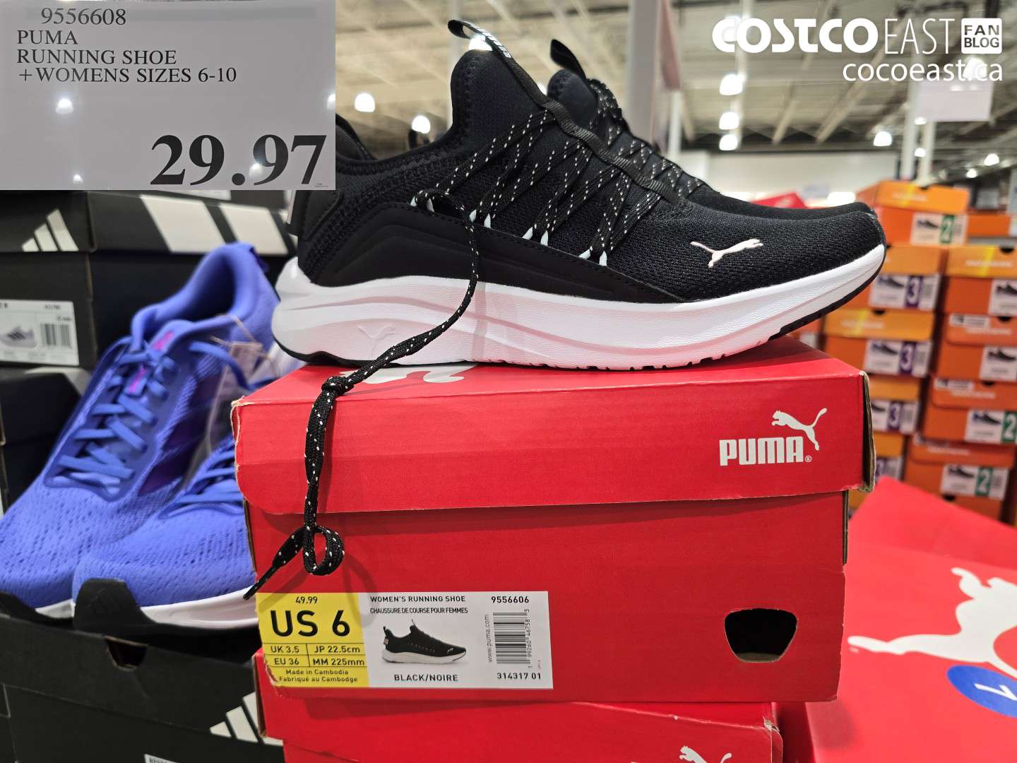 9556608 PUMA RUNNING SHOE WOMENS SIZES 6-10 $29.97