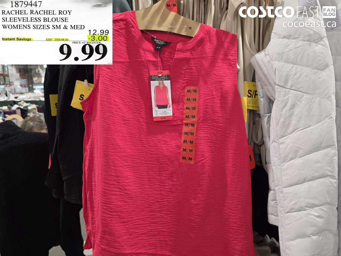 1879447 RACHEL RACHEL ROY SLEEVELESS BLOUSE WOMENS SIZES SM & MED ($3.00 INSTANT SAVINGS EXPIRES ON 2026-08-30) $9.99