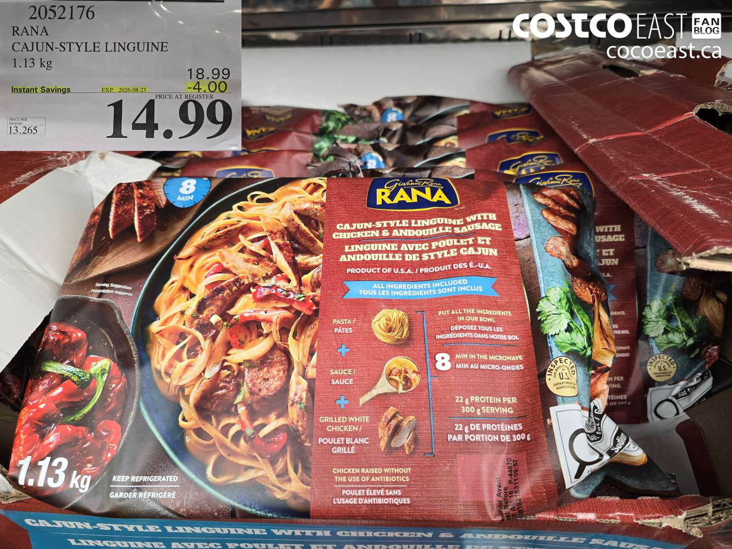 2052176 RANA CAJUN-STYLE LINGUINE 1.13 KG ($4.00 INSTANT SAVINGS EXPIRES ON 2026-08-23) $14.99