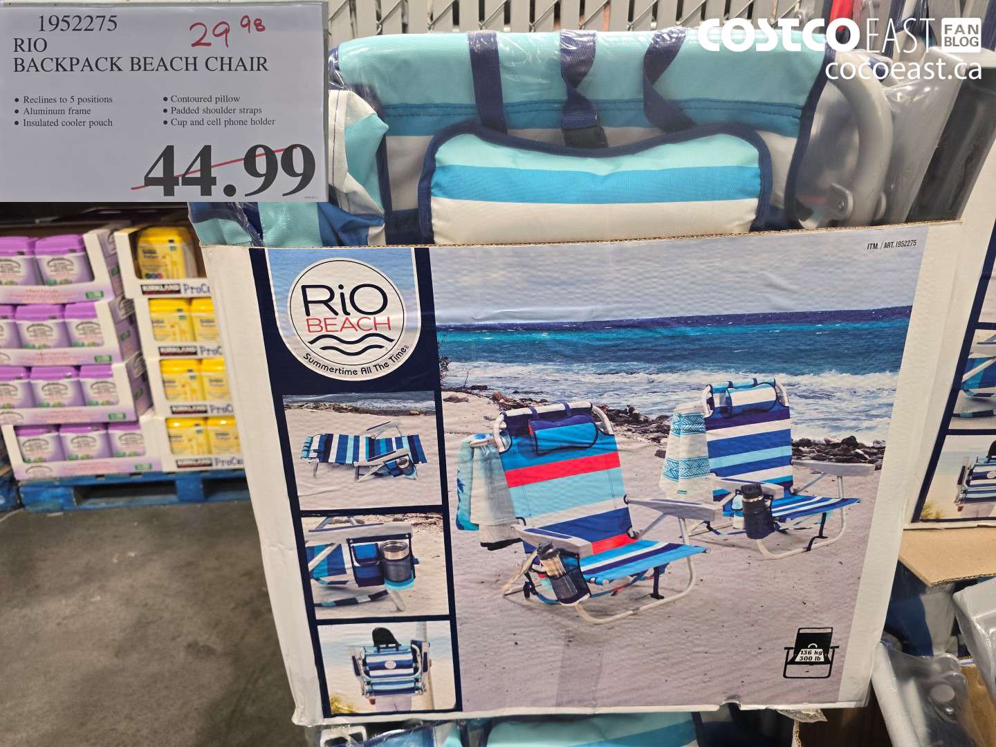 1952275 RIO BACKPACK BEACH CHAIR $29.98