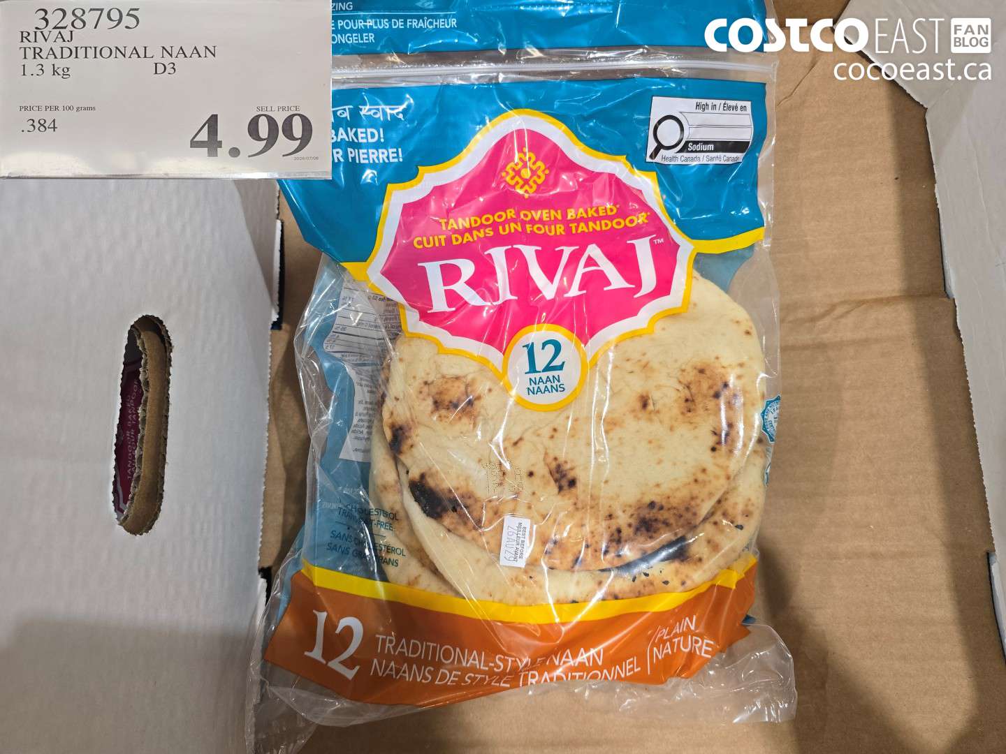 328795 RIVAJ TRADITIONAL NAAN 1.3 KG $4.99