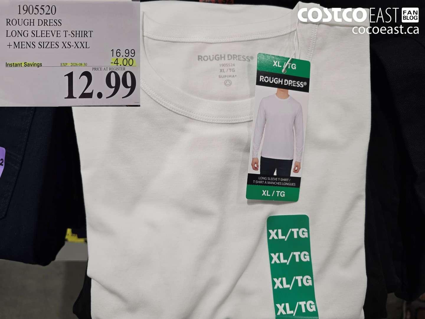 1905520 ROUGH DRESS LONG SLEEVE T-SHIRT +MENS SIZES XS-XXL ($4.00 INSTANT SAVINGS EXPIRES ON 2026-08-30) $12.99