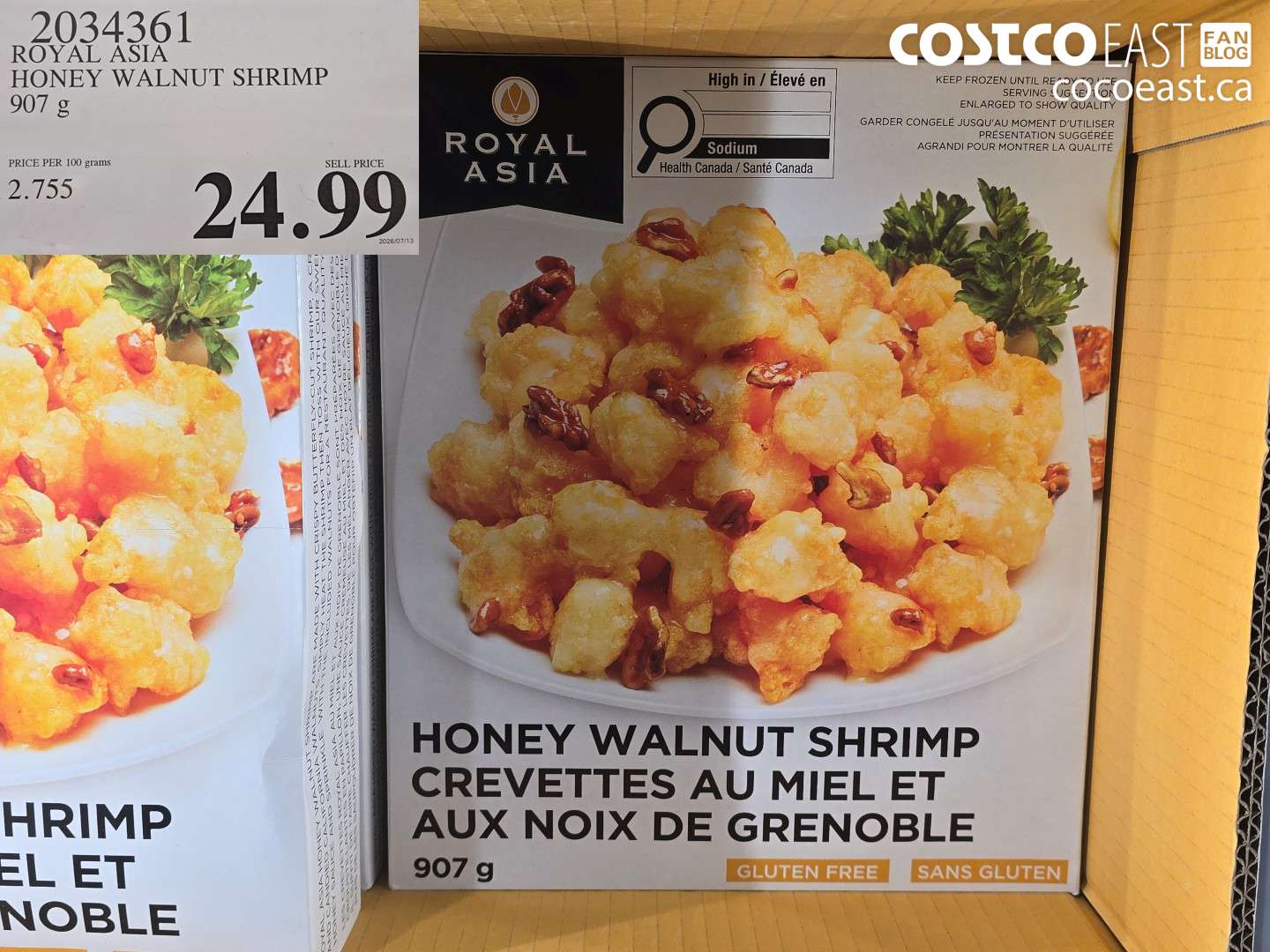 2034361 ROYAL ASIA HONEY WALNUT SHRIMP 907 G $24.99
