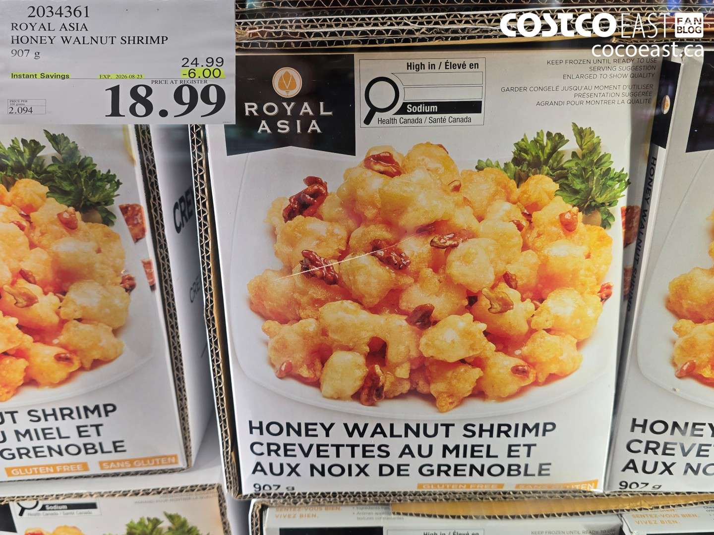 2034361 ROYAL ASIA HONEY WALNUT SHRIMP 907 G ($6.00 INSTANT SAVINGS EXPIRES ON 2026-08-23) $18.99