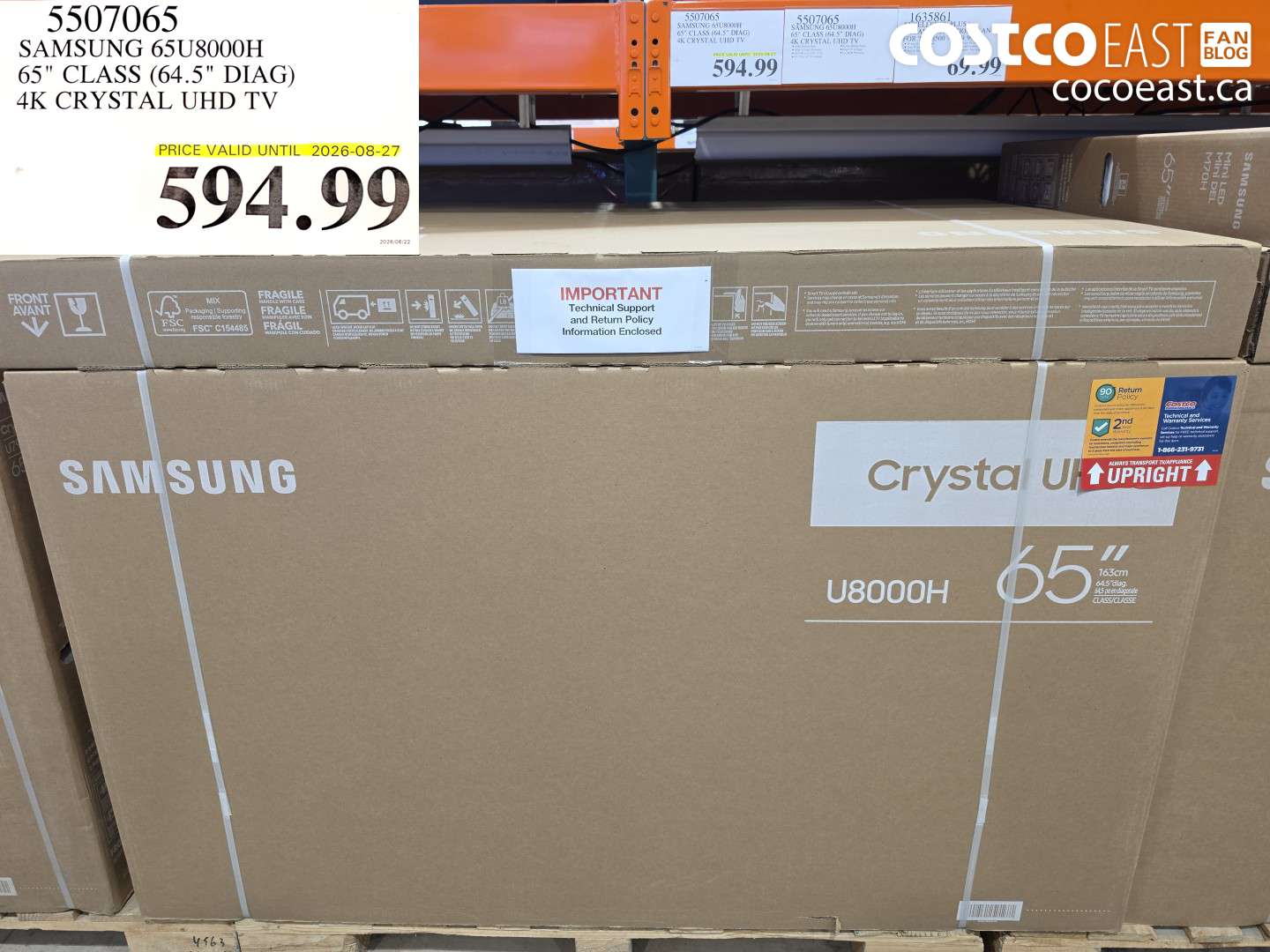 5507065 SAMSUNG 65U8000H 65
