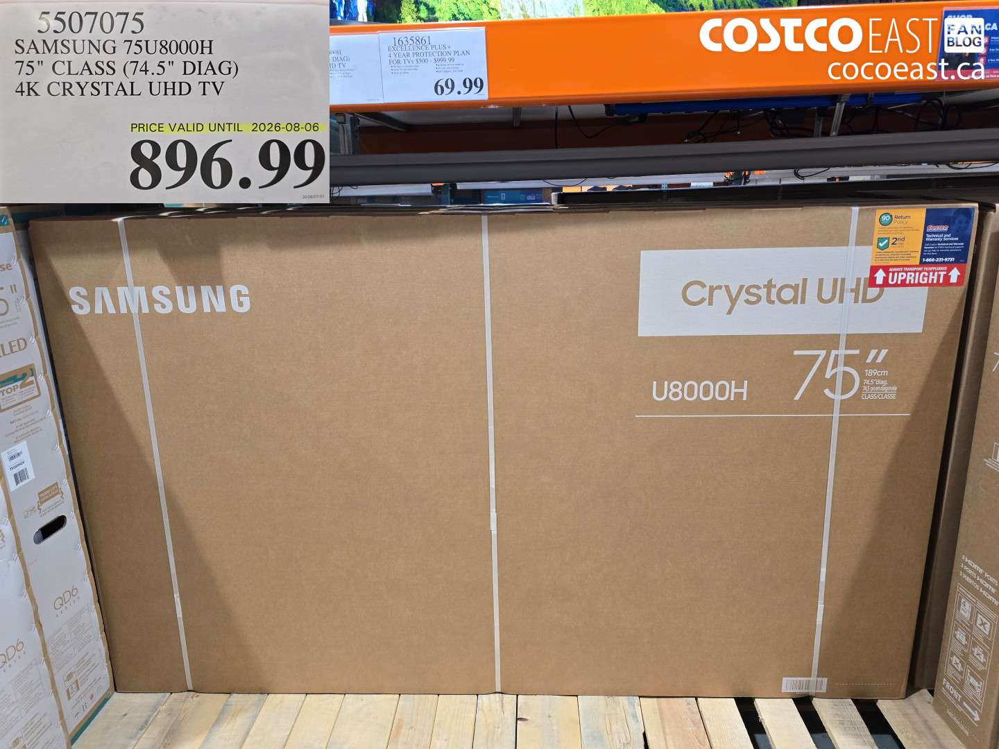 5507075 SAMSUNG 75U8000H 75