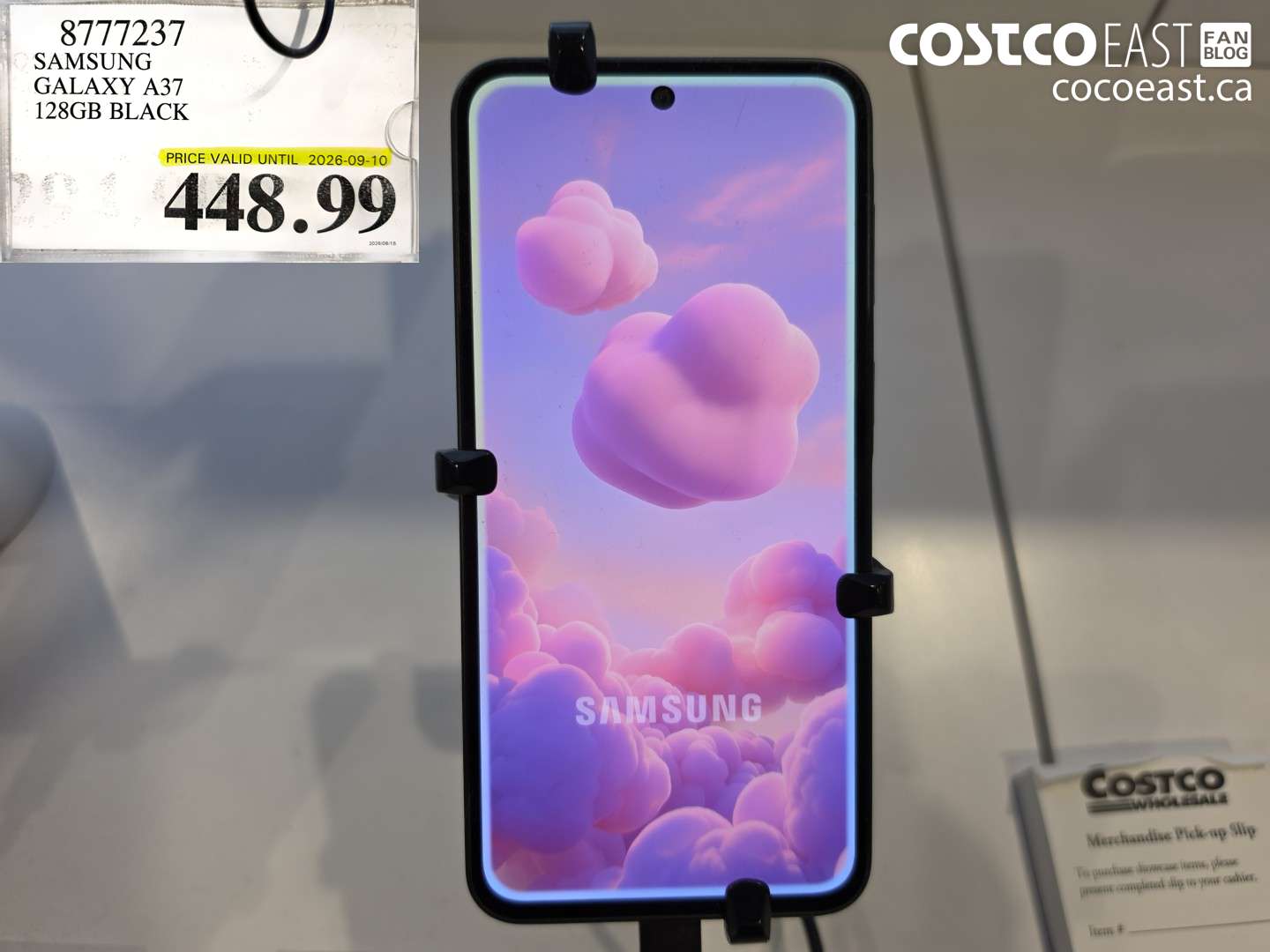 8777237 SAMSUNG GALAXY A37 128GB BLACK $448.99