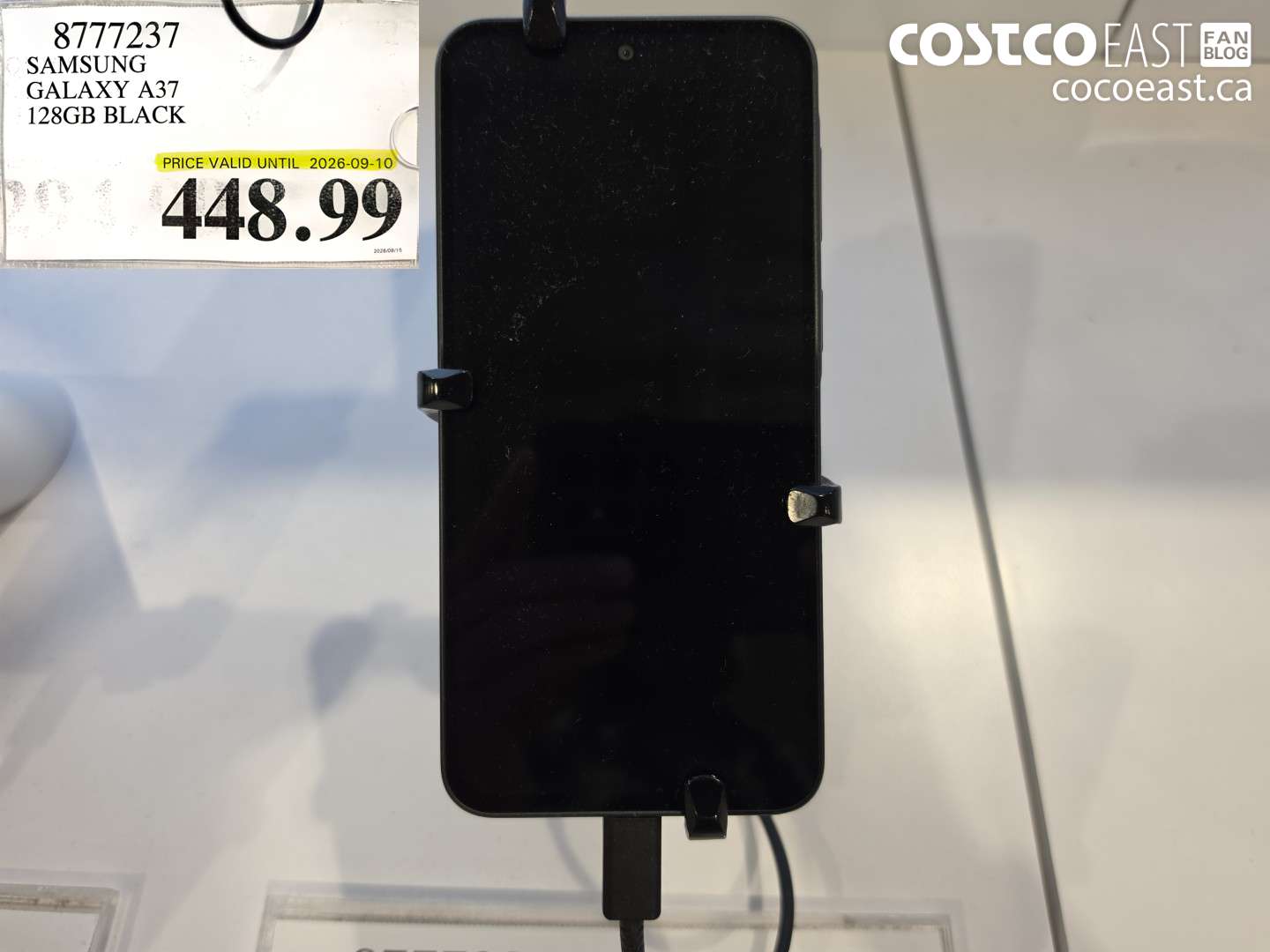8777237 SAMSUNG GALAXY A37 128GB BLACK $448.99