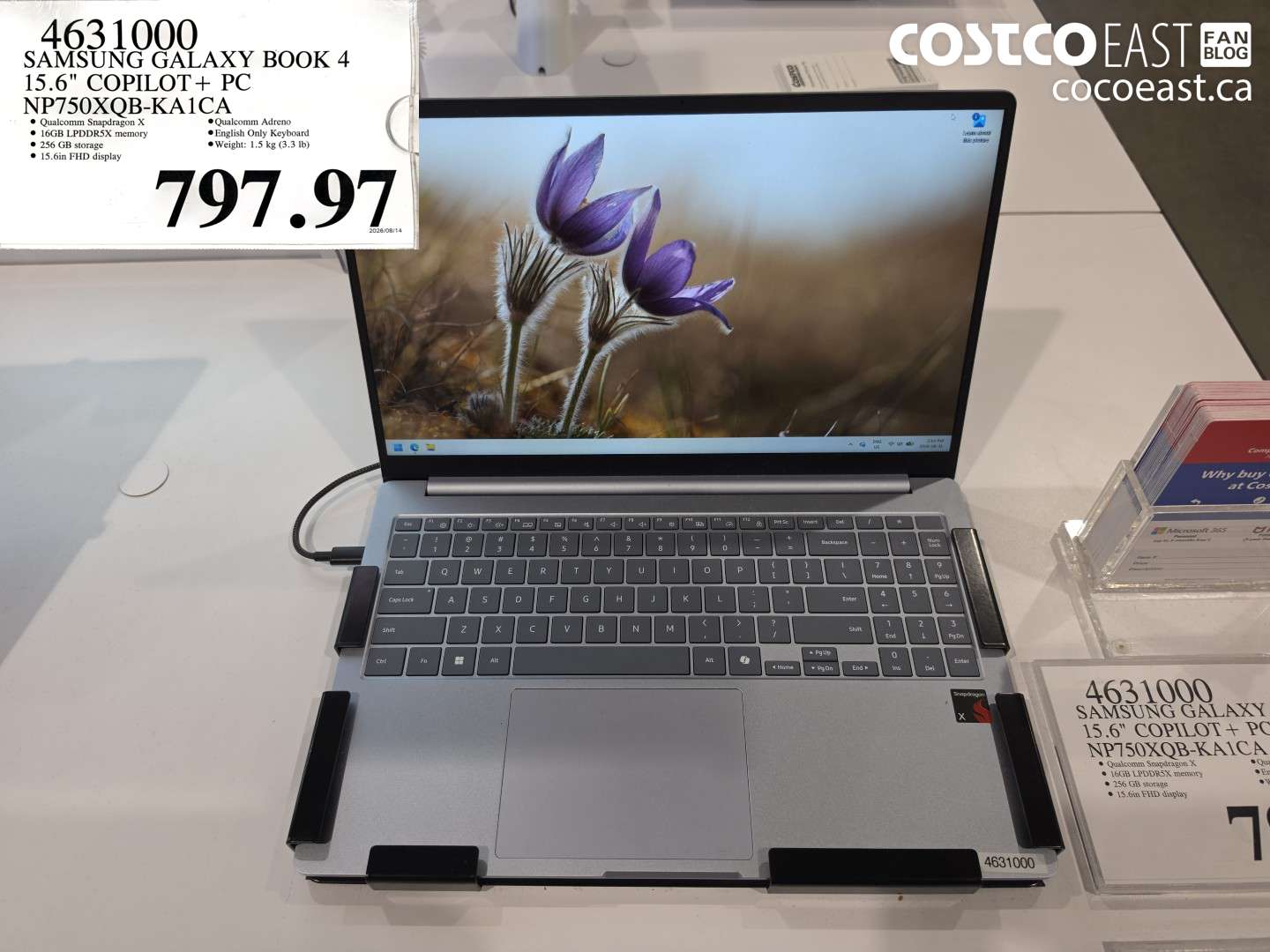 4631000 SAMSUNG GALAXY BOOK 4 15.6