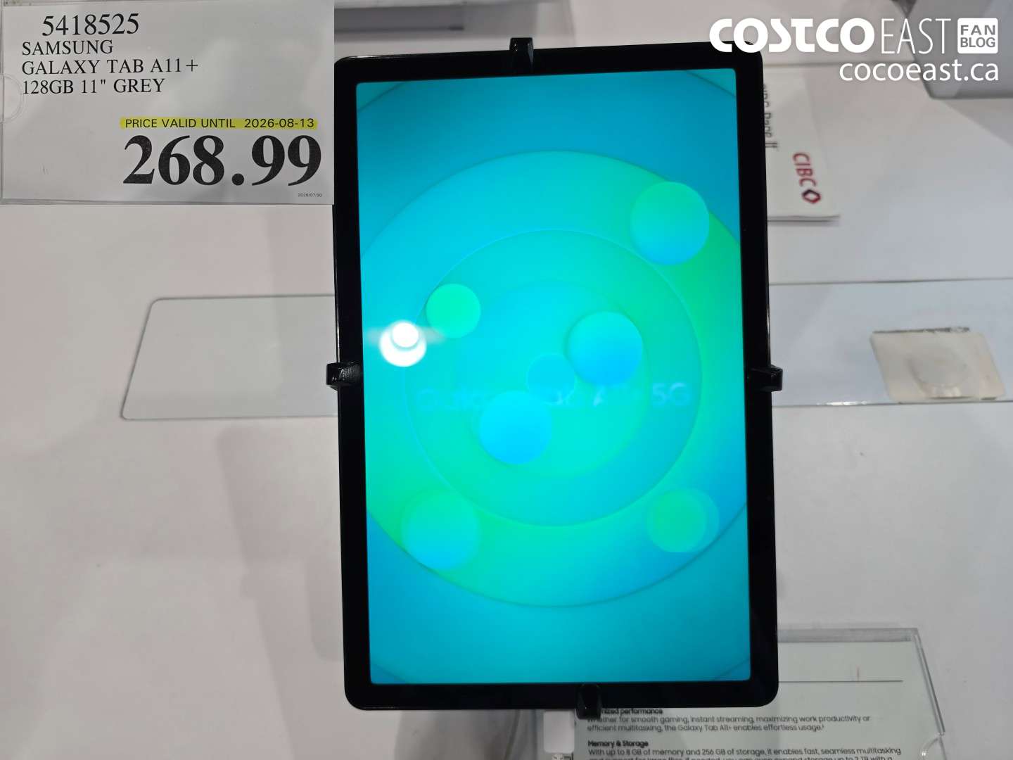 5418525 SAMSUNG GALAXY TAB A11+ 128GB 11