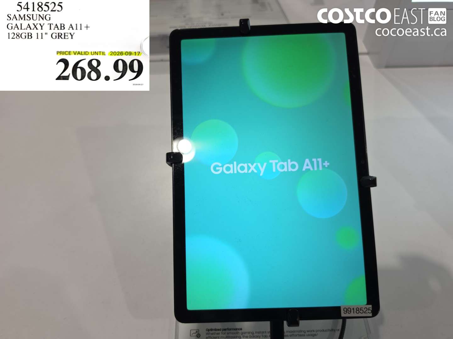5418525 SAMSUNG GALAXY TAB A11+ 128GB 11