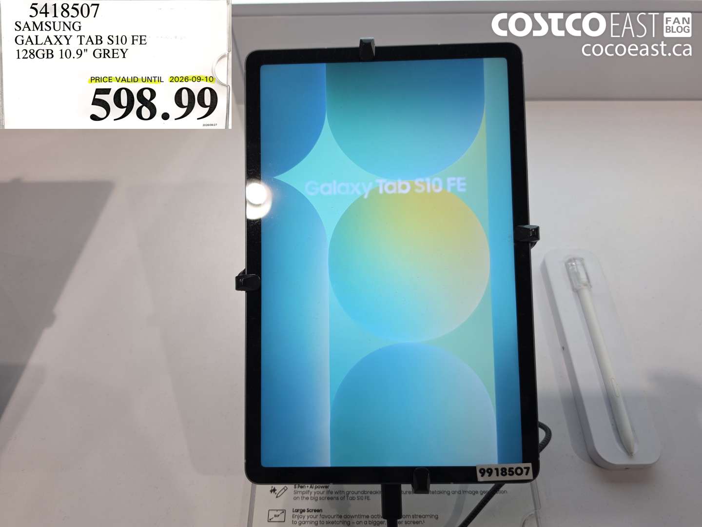 5418507 SAMSUNG GALAXY TAB S10 FE 128GB 10.9
