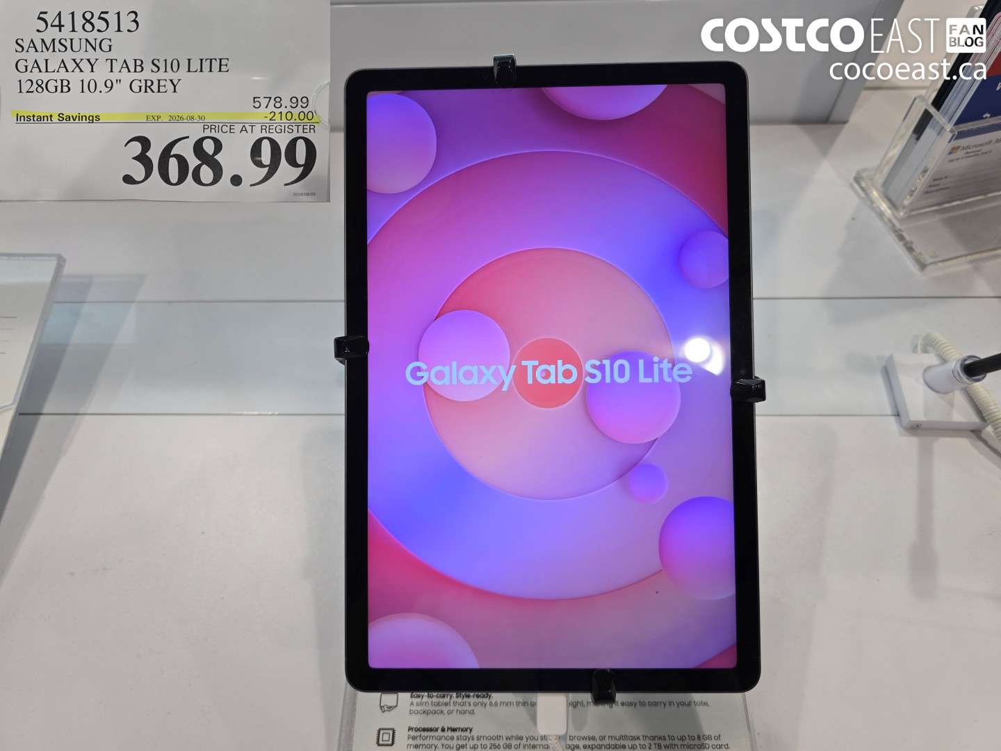 5418513 SAMSUNG GALAXY TAB S10 LITE 128GB 10.9