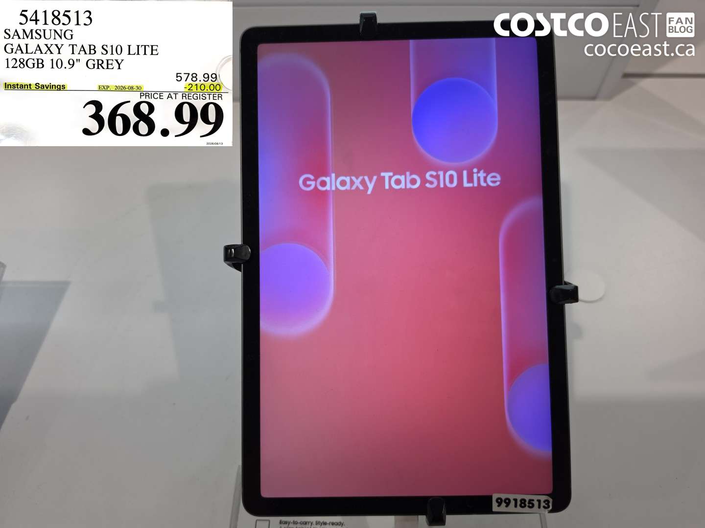 5418513 SAMSUNG GALAXY TAB S10 LITE 128GB 10.9