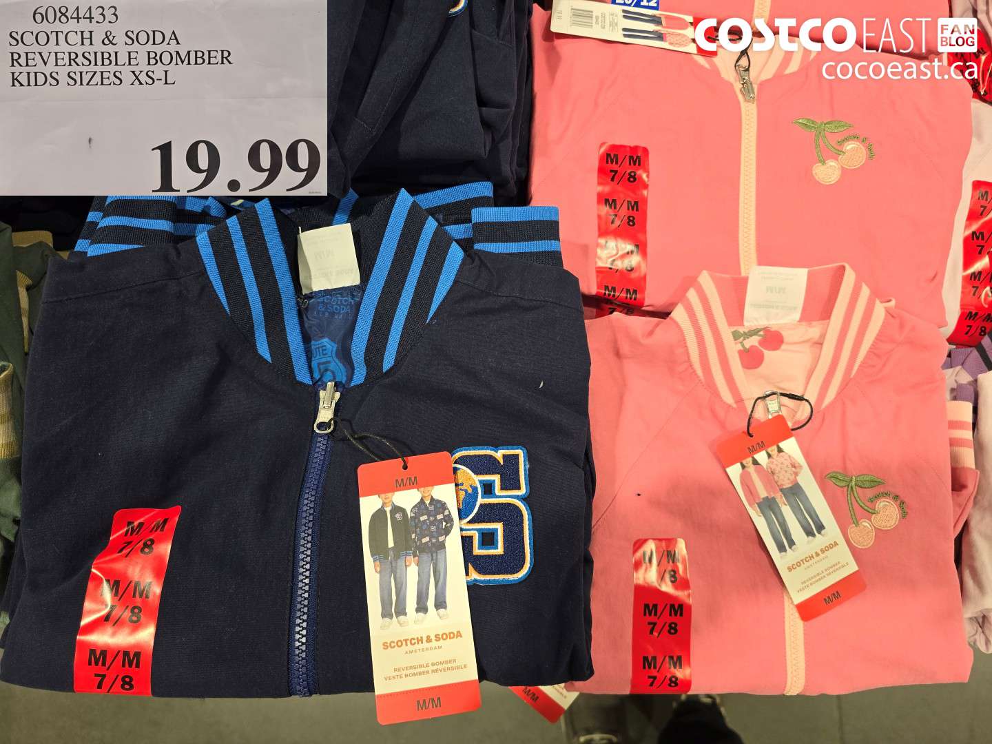 6084433 SCOTCH & SODA REVERSIBLE BOMBER KIDS SIZES XS-L $19.99