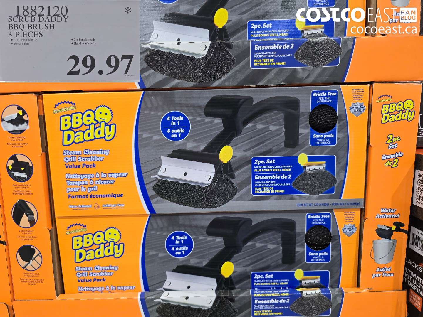 1882120 SCRUB DADDY BBQ BRUSH 3 PIECES $29.97